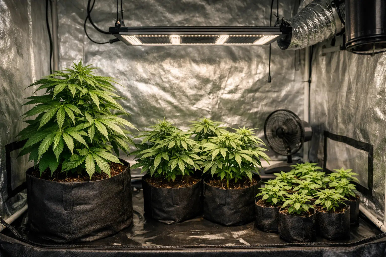 Wie viele Pflanzen pro Growbox sind sinnvoll?