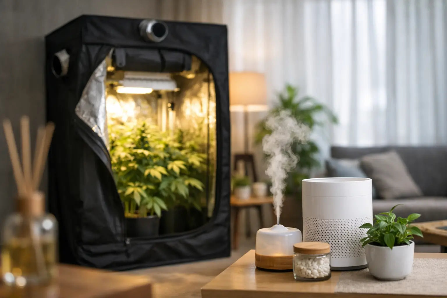 Growbox Geruch vermeiden in der Wohnung