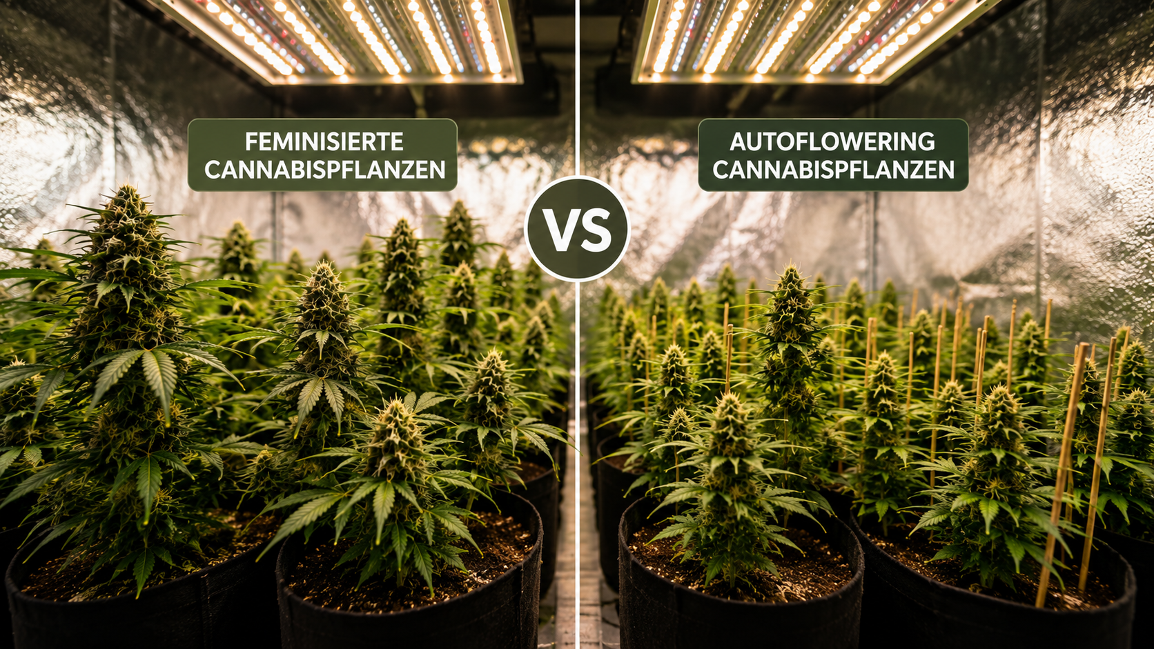 Feminisierte vs. Autoflower Cannabis-Pflanzen