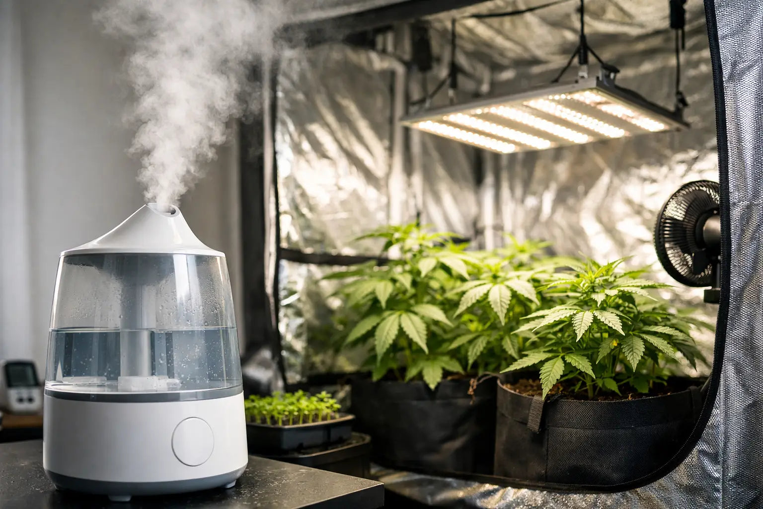 Luftbefeuchter Growbox sinnvoll einsetzen