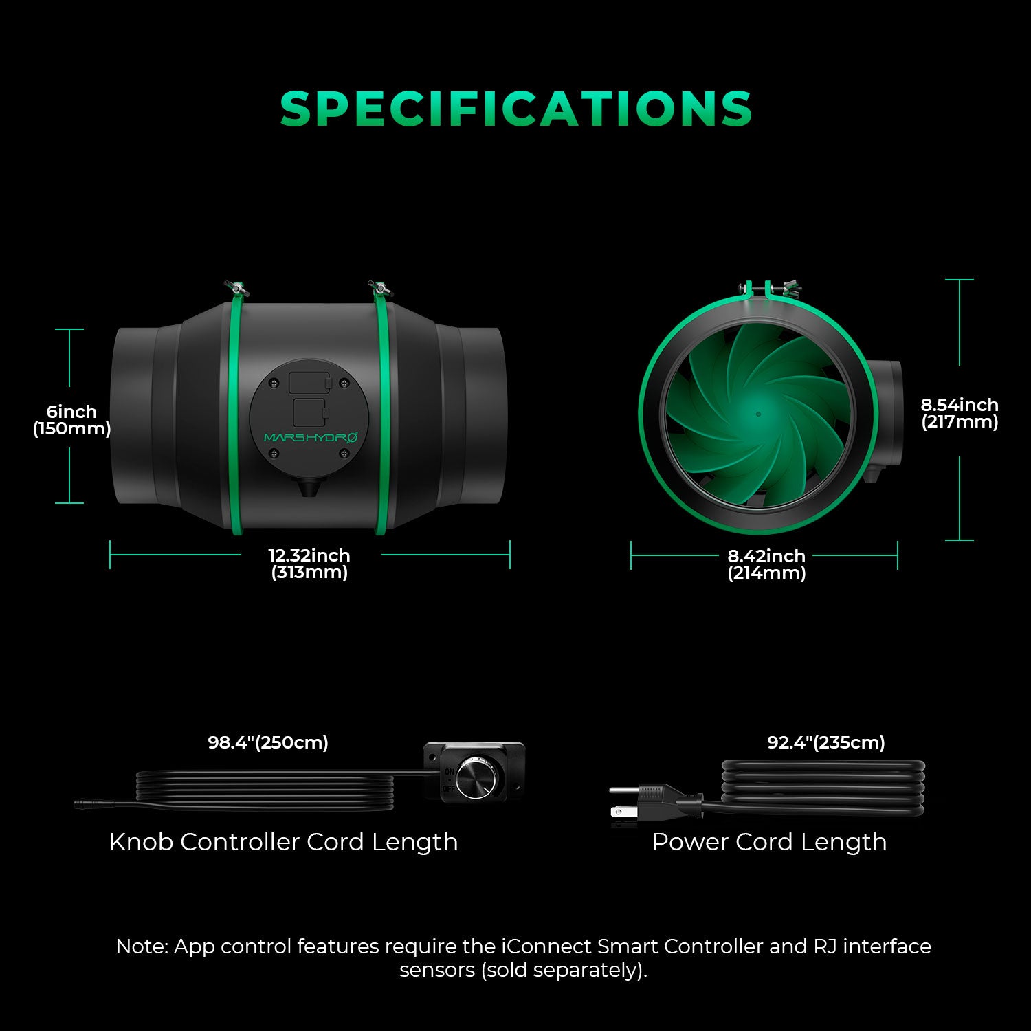 Komplettset (240x120x200 cm) 960 Watt FC 4800 EVO LED mit iControl für smarte Steuerung