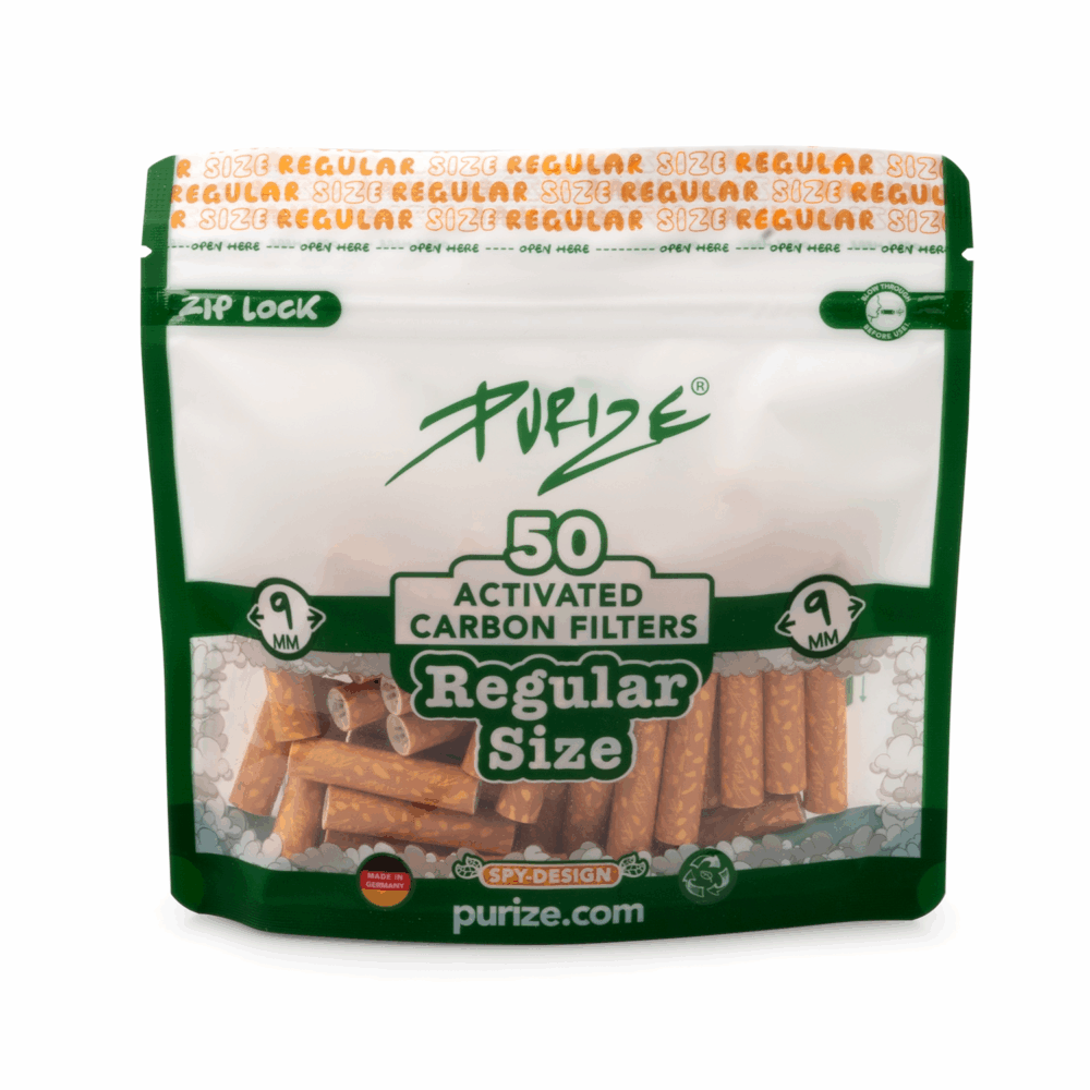 50 Stück Regular Aktivkohlefilter im Beutel Ø 9 mm