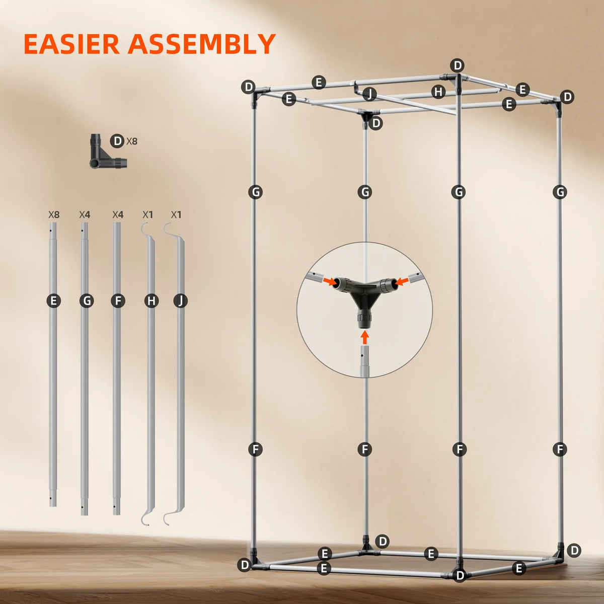 Spider Farmer Pro Komplettset 90x90x180 cm – Pro Growbox Rahmen und Montage