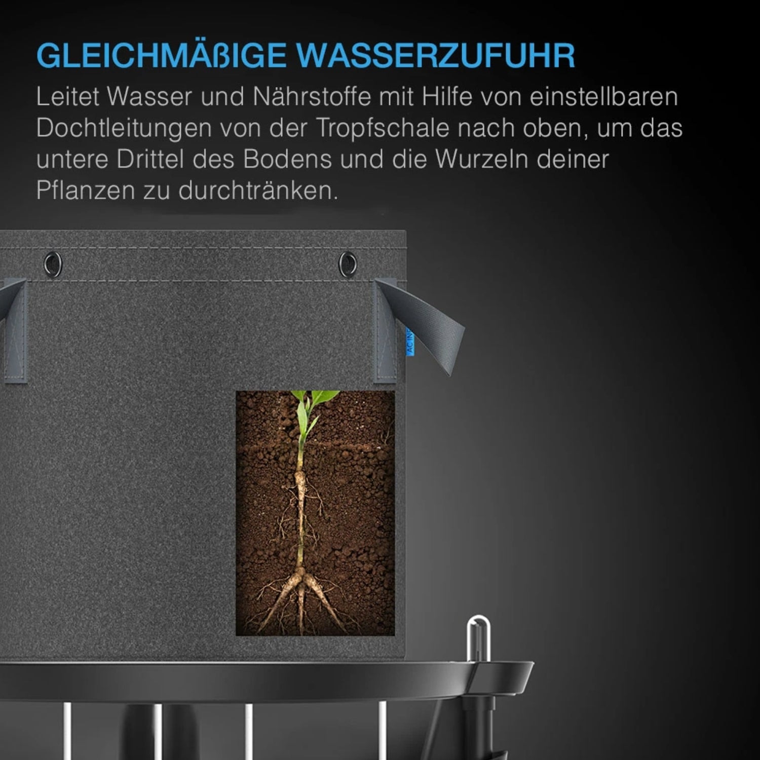 Smartes All-in-One Komplettset (150x150x200 cm) 730 Watt IONFRAME EVO8 Samsung LED mit Luftbefeuchter, Heizgerät und CONTROLLER AI+