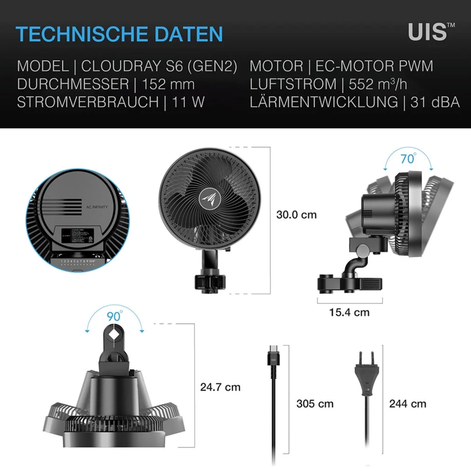 Smartes All-in-One Komplettset (90x90x180 cm) 300 Watt IONFRAME EVO4 Samsung LED mit Luftbefeuchter, Heizgerät und CONTROLLER AI+