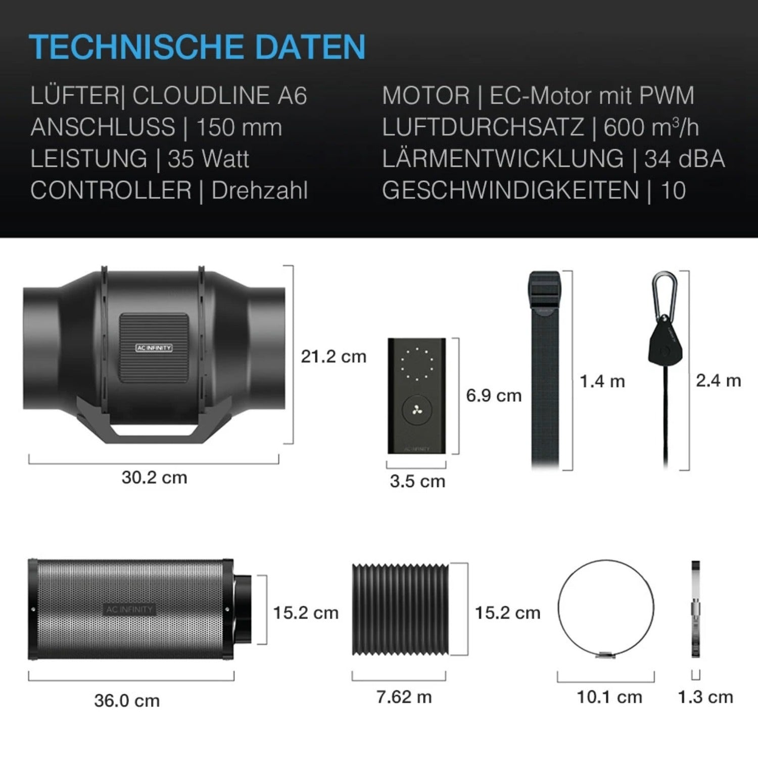 Advance Grow PRO Komplettset (120x60x180 cm) 280 Watt IONFRAME EVO3 Samsung LED und smarter Steuerung