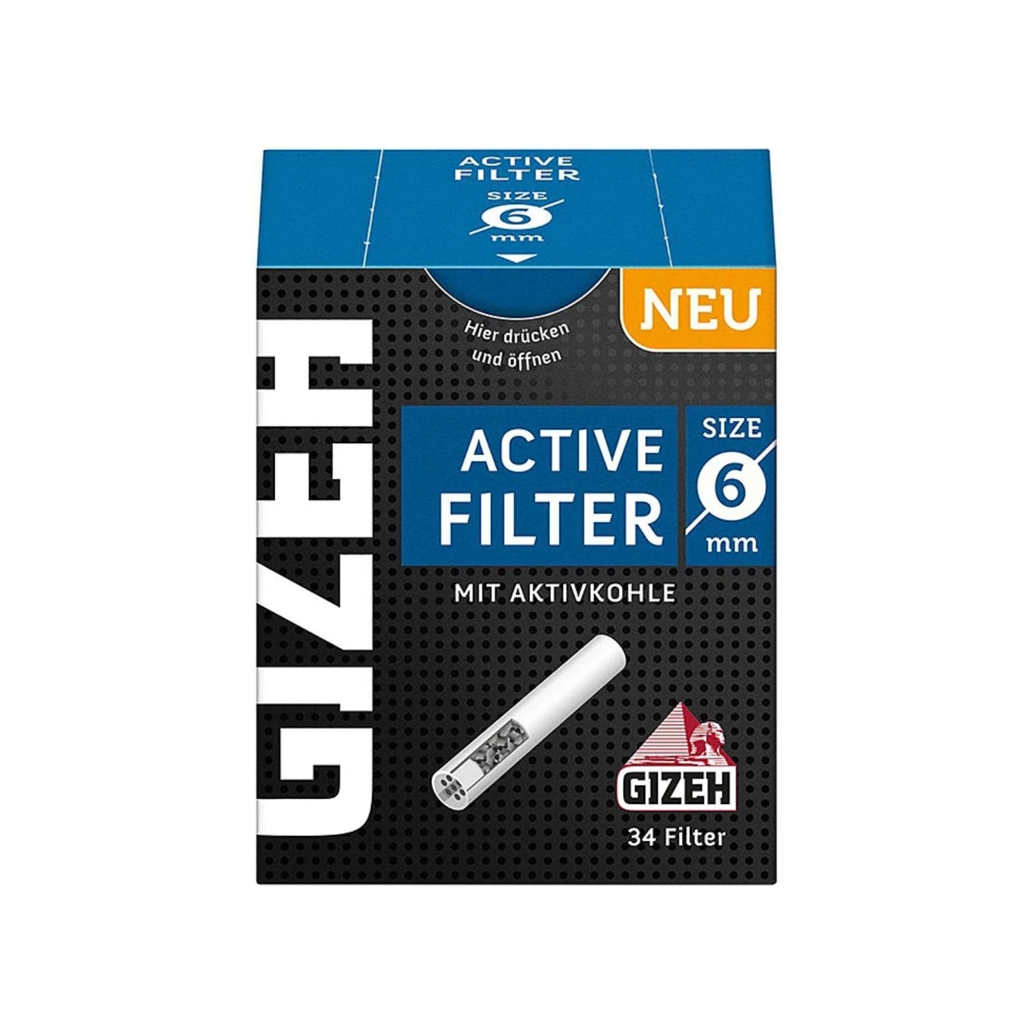 Active Filter Slim Aktivkohlefilter Ø 6 mm