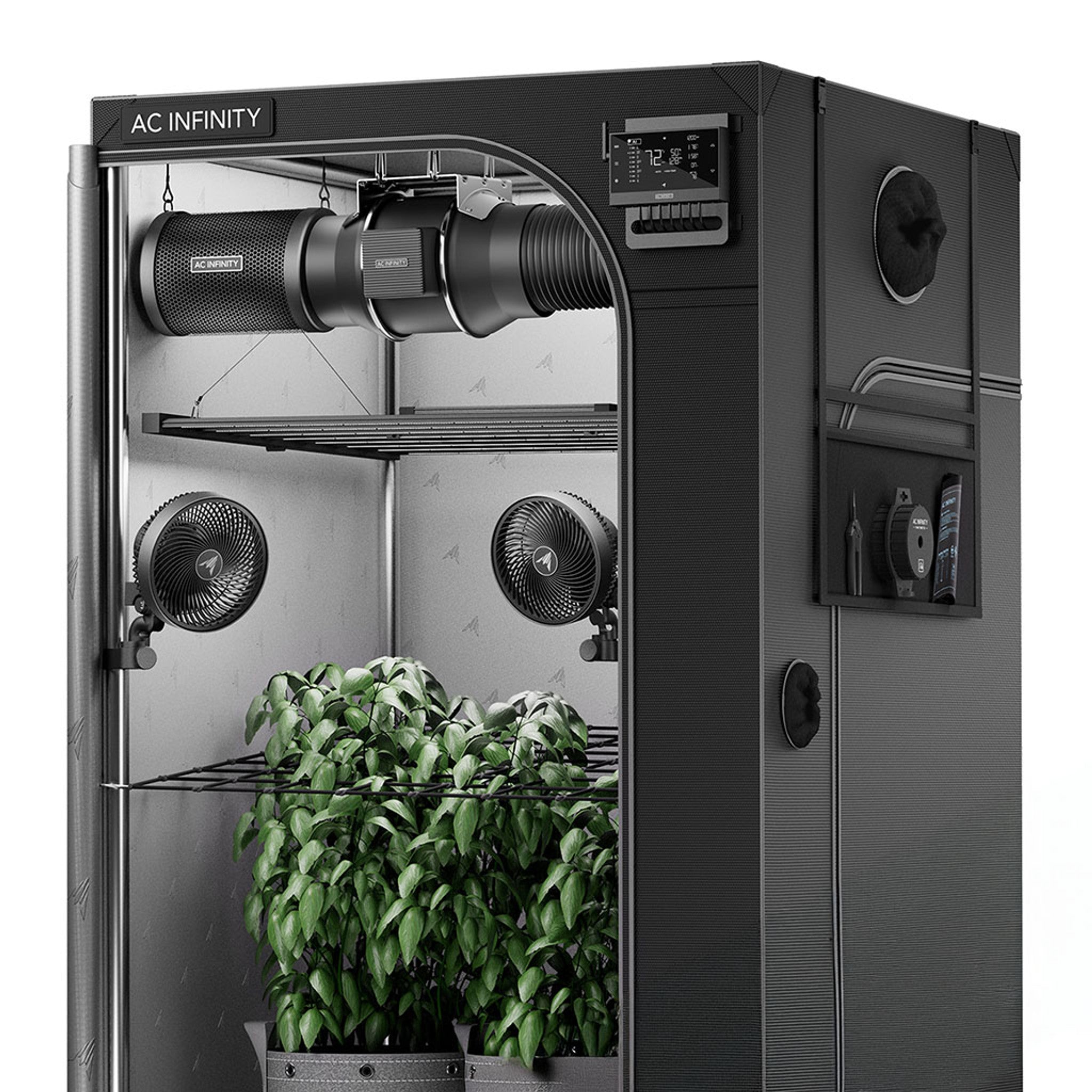 Advance Grow PRO Komplettset (120x120x200 cm) 500 Watt Samsung IONFRAME EVO6 LED und CONTROLLER AI+ für smarte Steuerung
