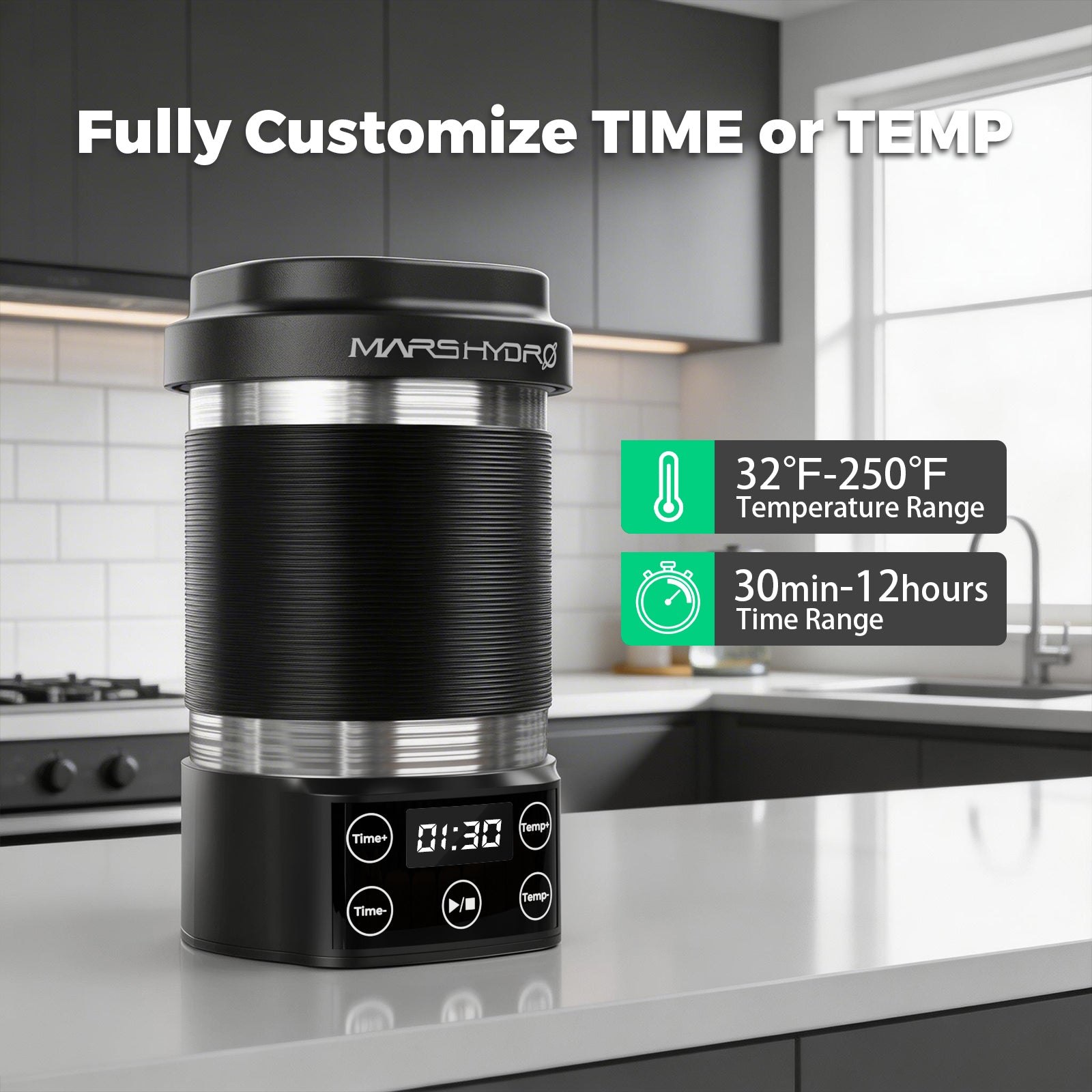 Decarboxylator & Infuser mit Temperatursteuerung für Butter, Öl & Tinkturen