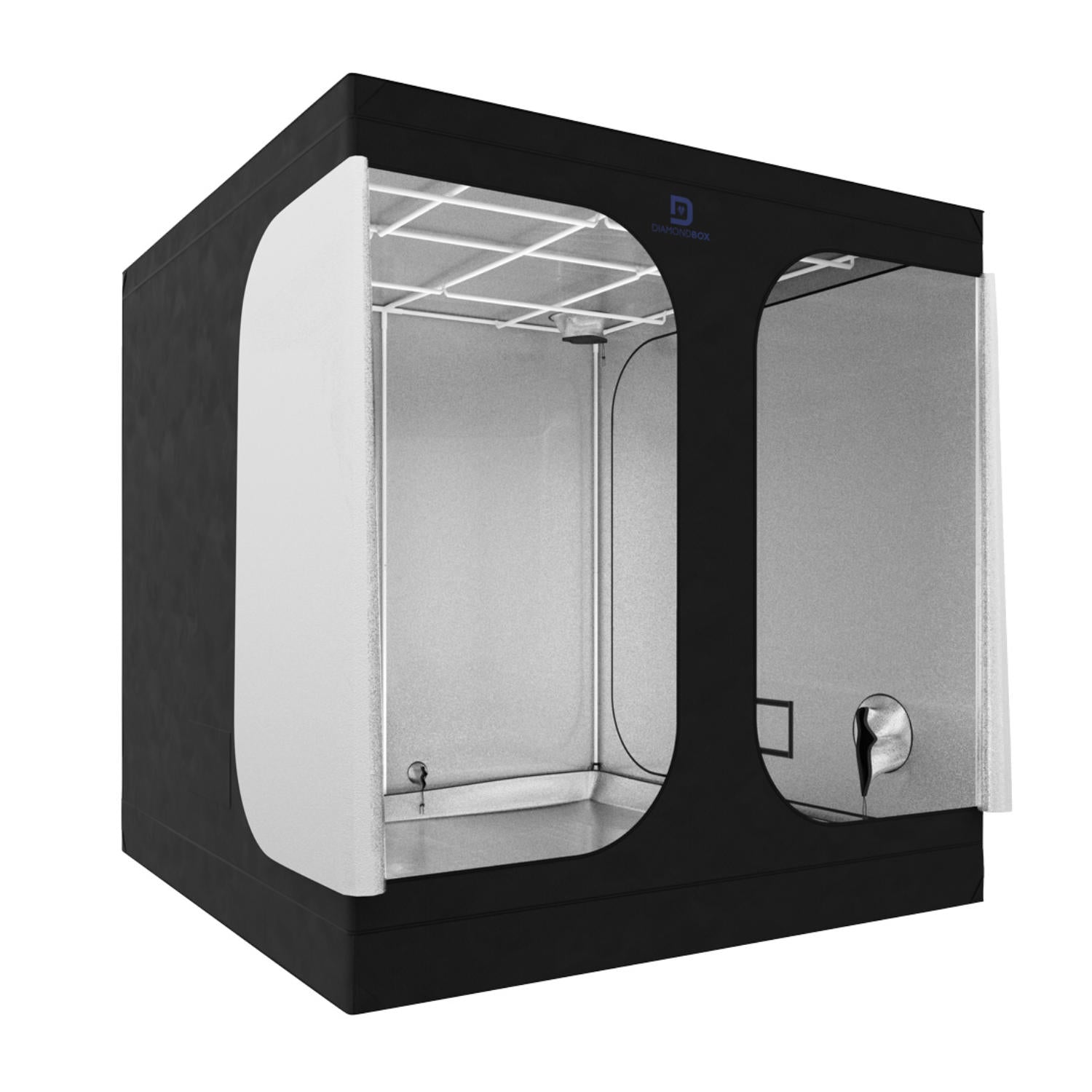 DiamondBox Silver Line SL200 Growbox offen