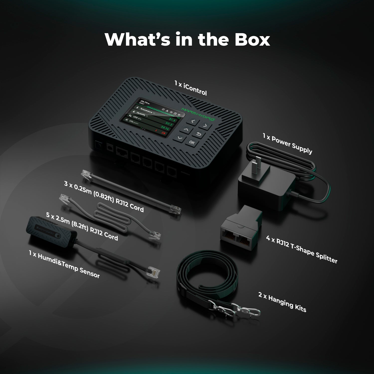 iControl Smart Controller mit Temperatur-, Feuchtigkeits- und Lichtsensor