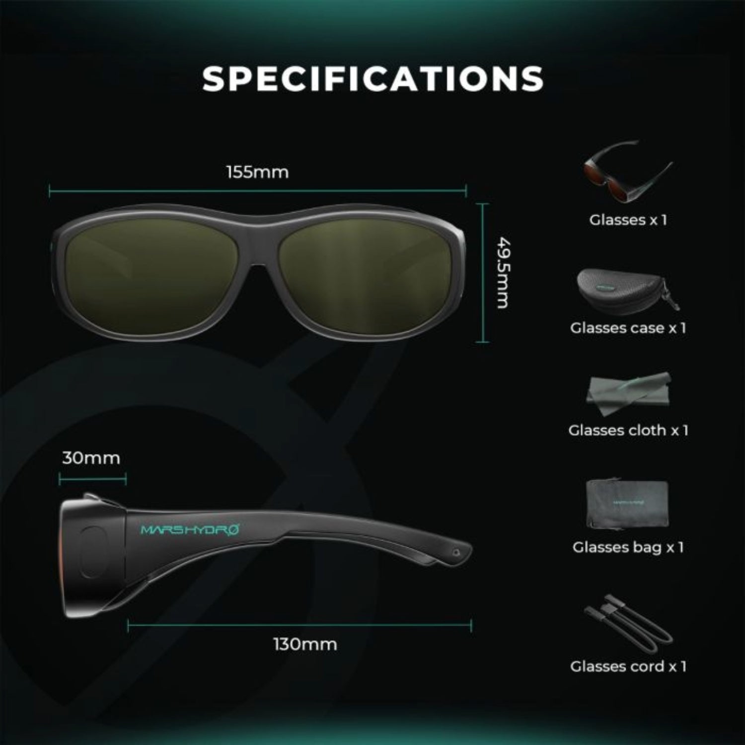 Komplettset (80x80x160 cm) 150 Watt FC 1500 EVO LED