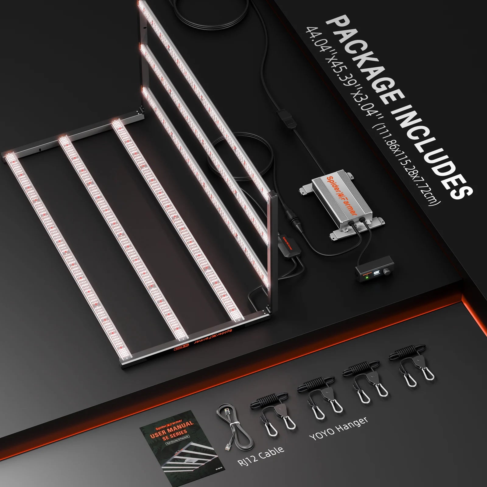 Komplettset (150x150x200 cm) 730 Watt SE7000 EVO LED mit GGS für smarte Steuerung