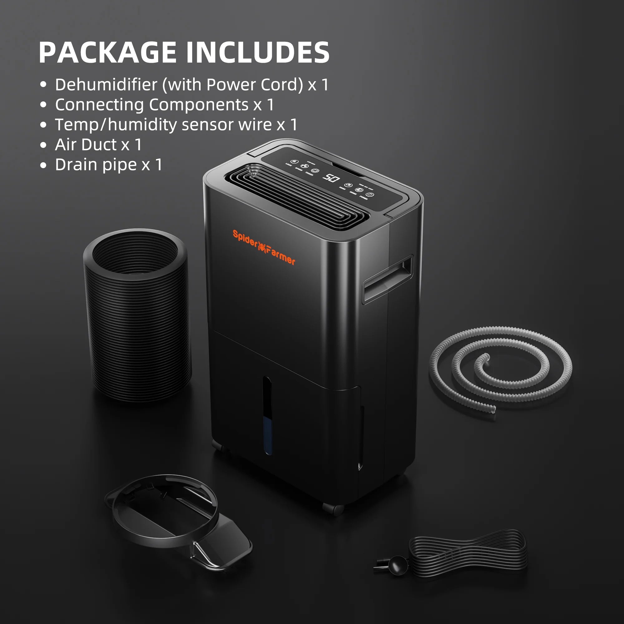 Smarter Luftentfeuchter 230 Watt und 2 Liter Tank