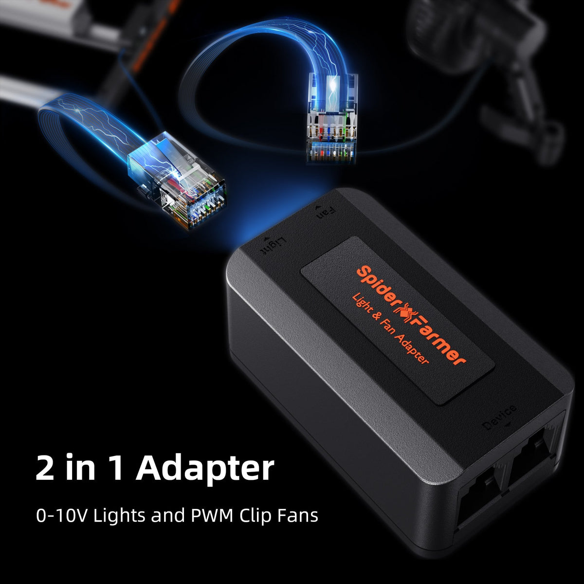 Spider Farmer Master Komplettset 140x70x200 cm – GGS Lichtadapter Anschlüsse