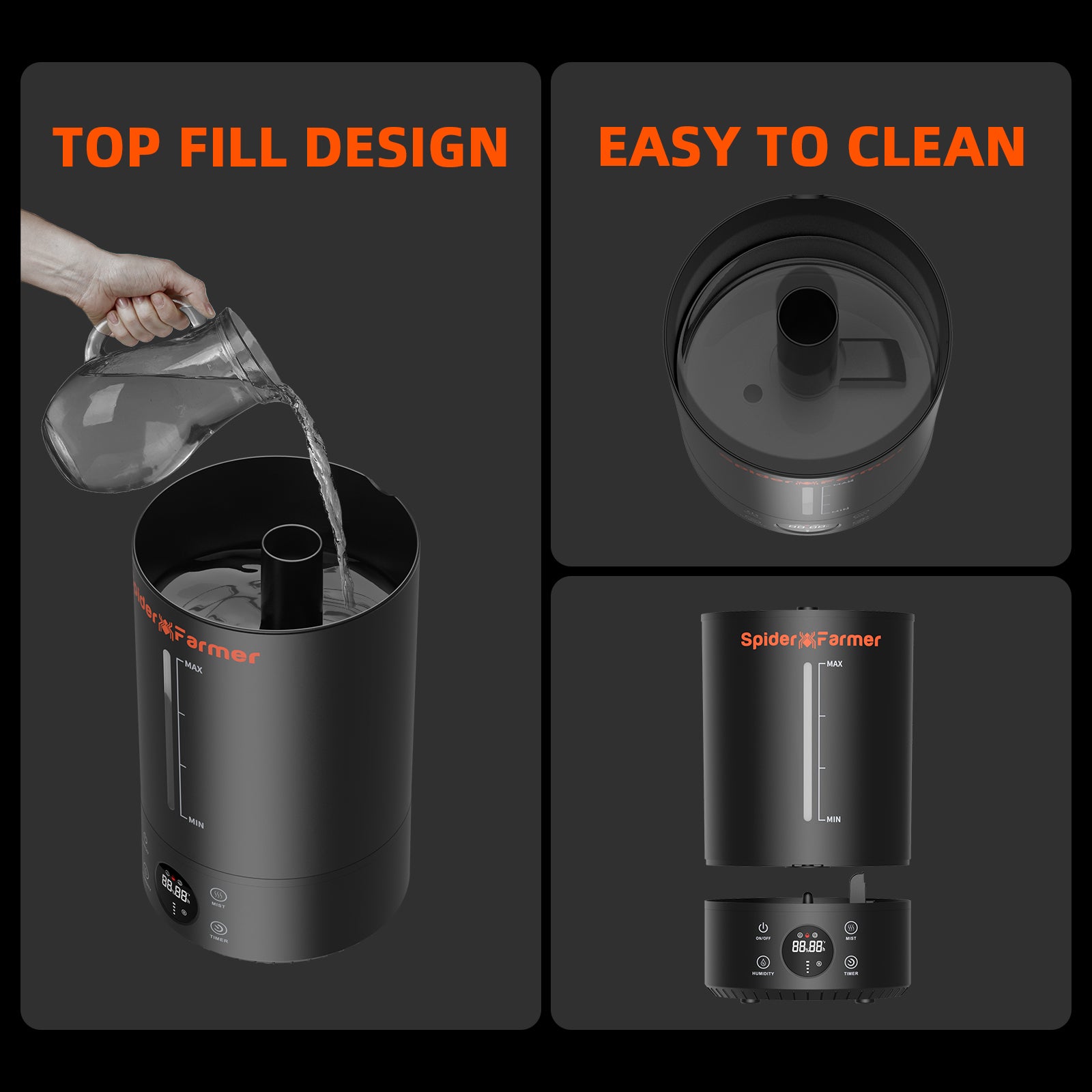 Komplettset (90x90x180 cm) 300 Watt SE3000 EVO LED mit GGS für smarte Steuerung und Luftbefeuchter