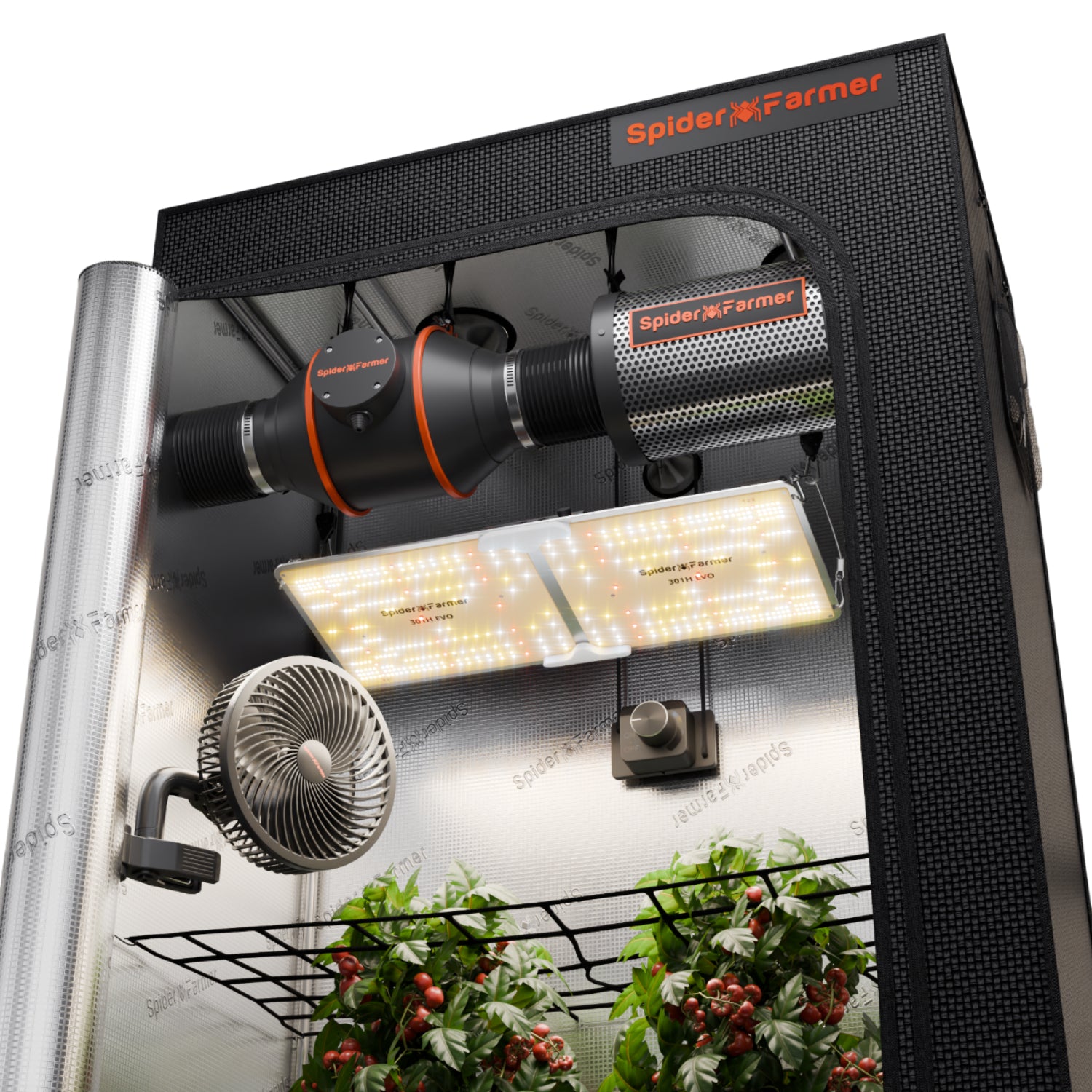 Komplettset (120x60x180 cm) 200 Watt SF2000 LED