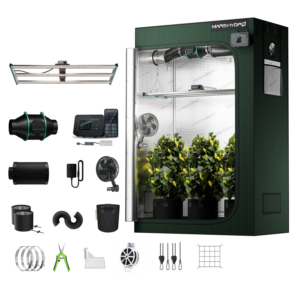 Mars Hydro FC4000 – Gesamtansicht des Pro-Sets