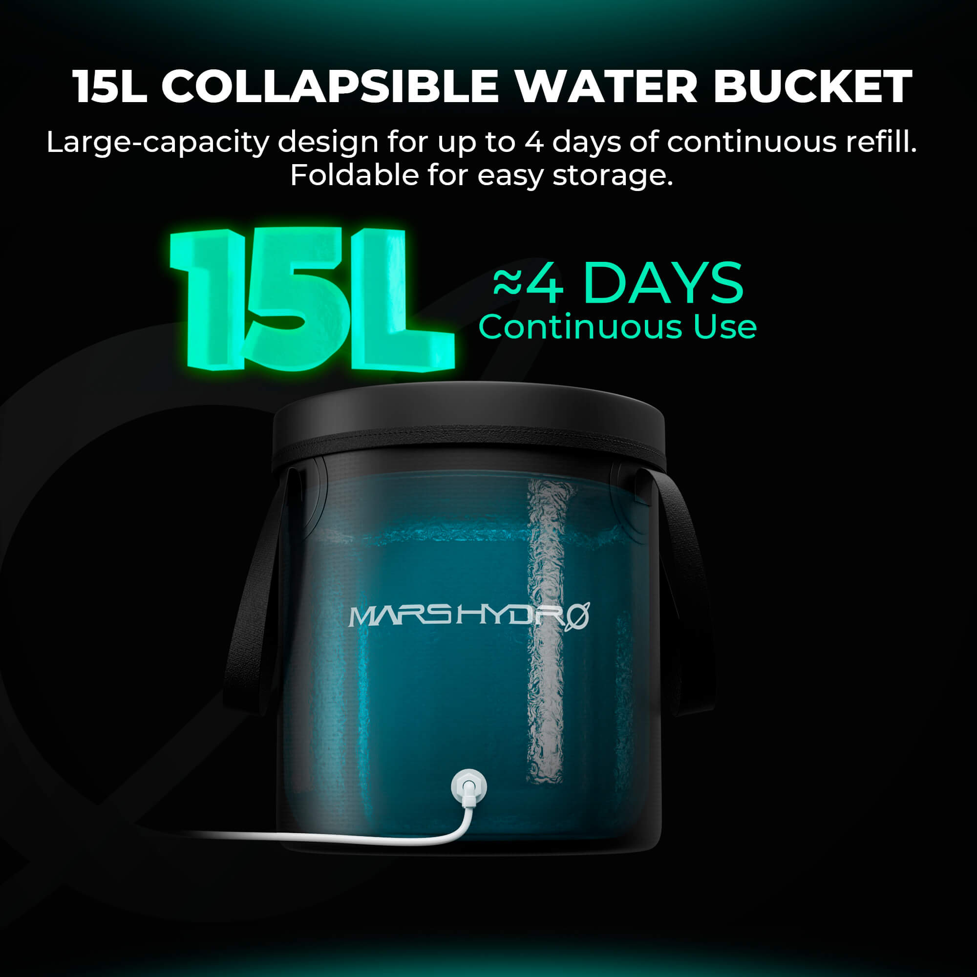 Automatisches Nachfüllsystem für Luftbefeuchter & Hydroponik mit 15 L Tank