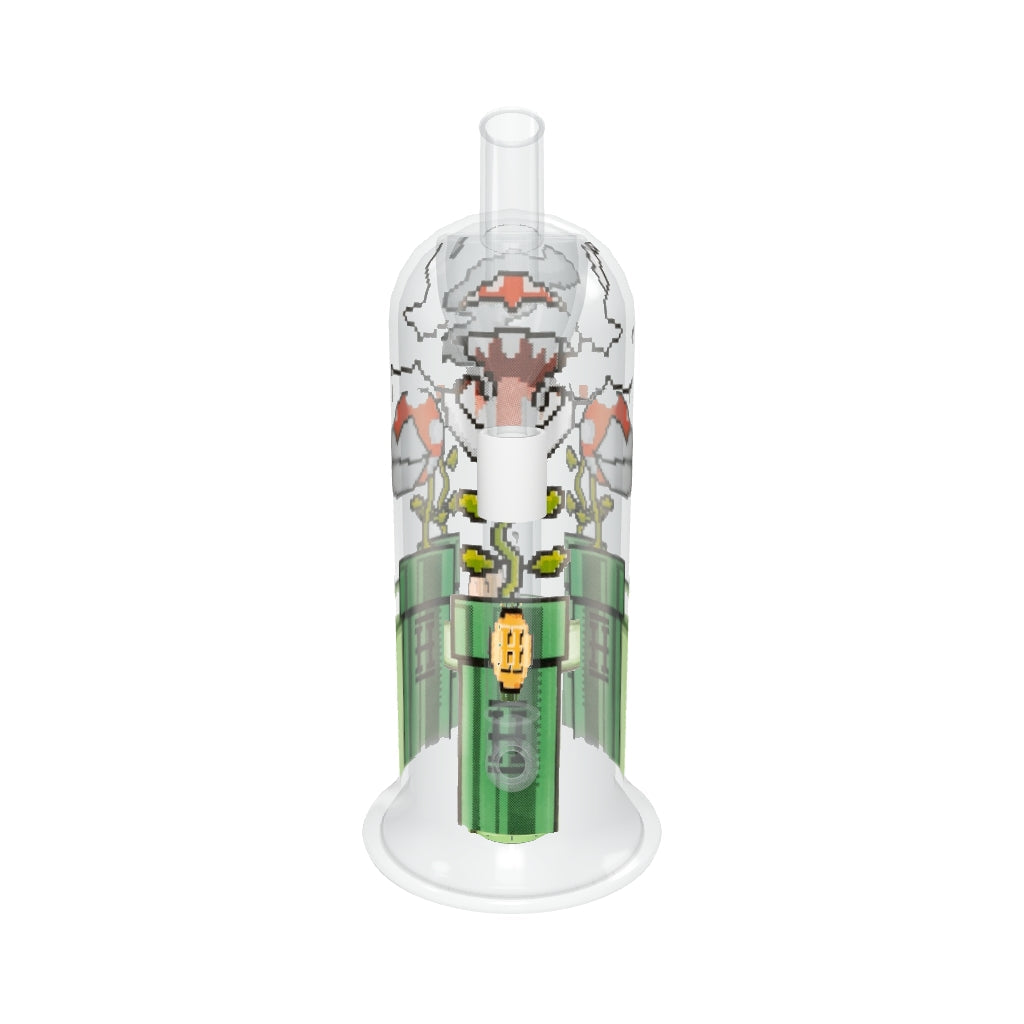HEMPER Gaming Flower Bong – 3D-Modell mit originaler Pixelgrafik, Kuppel und grünem Rohr-Perkolator
