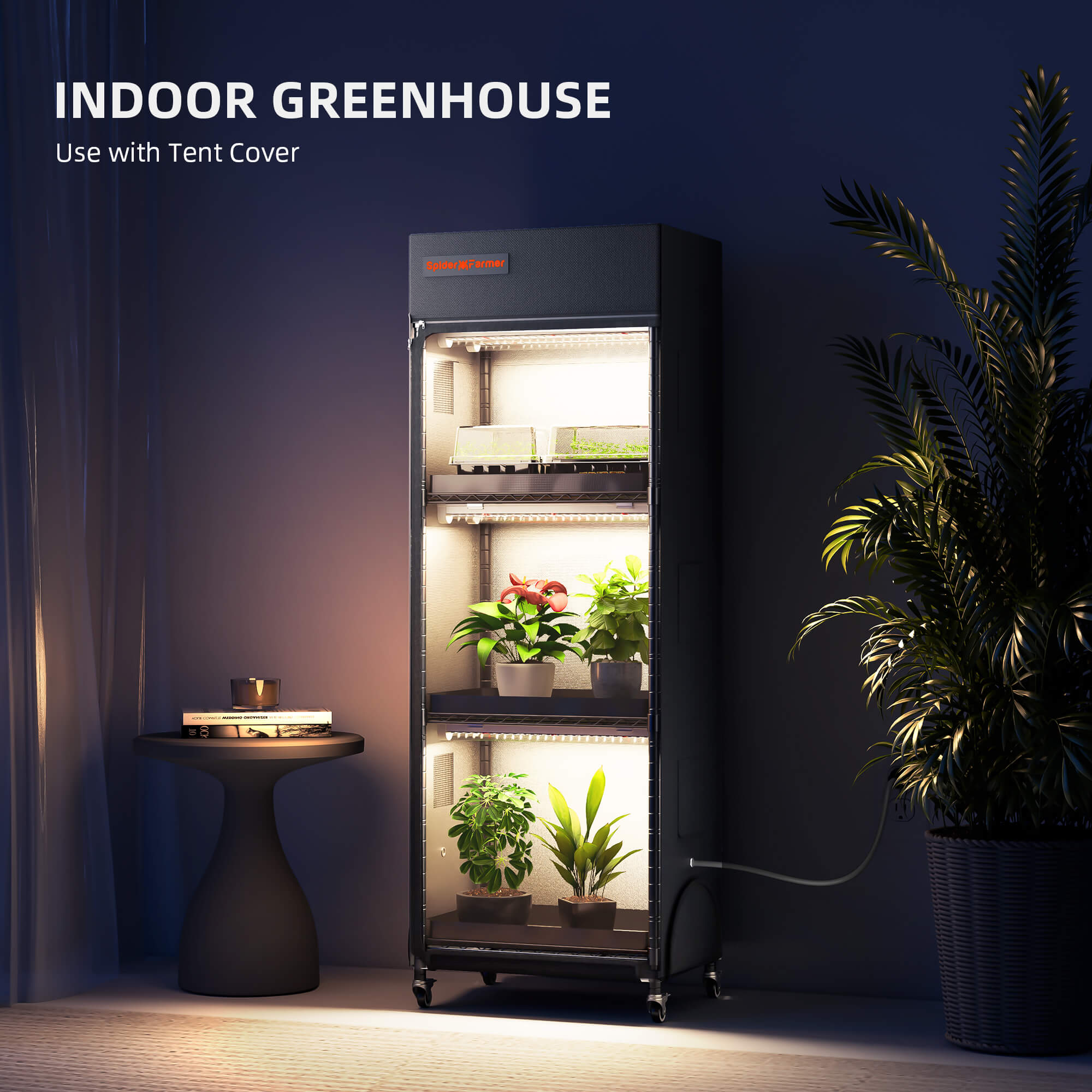 Anzucht/Stecklinge Komplettset (40x30x120 cm) 54 Watt LED