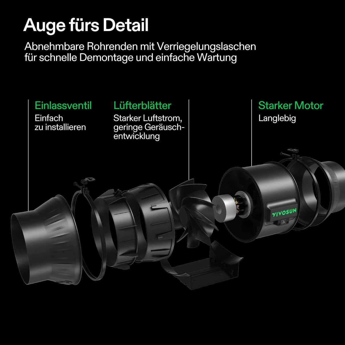 VIVOSUN AeroZesh T6 Abluftset 15 cm mit E12 – Galerie 6