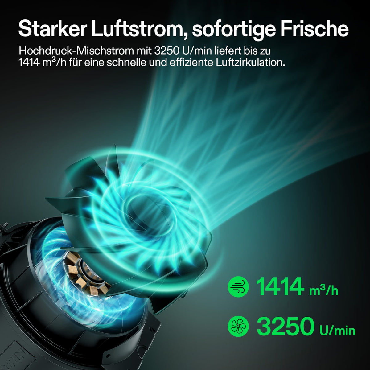 VIVOSUN AeroZesh T8 Rohrventilator 20 cm mit E12 – Galerie 3