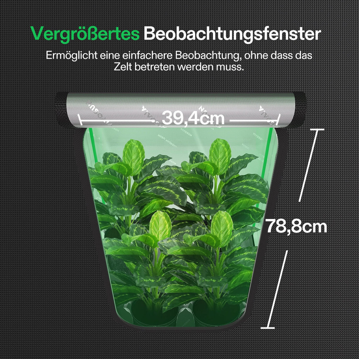 VIVOSUN P276 Growbox 80×80×160 cm – Galerie 5