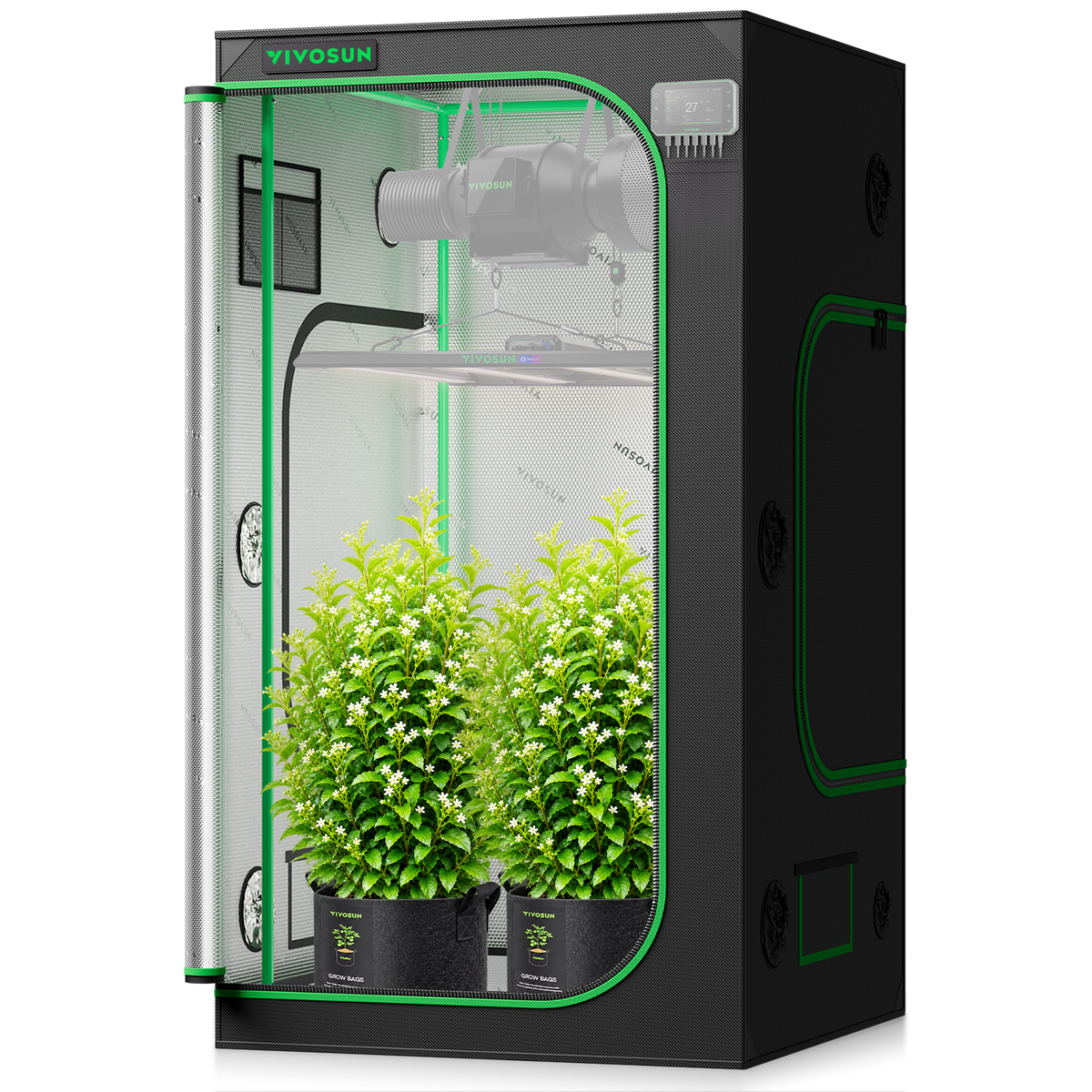 VIVOSUN S236 Growbox 70×70×160 cm – Galerie 8