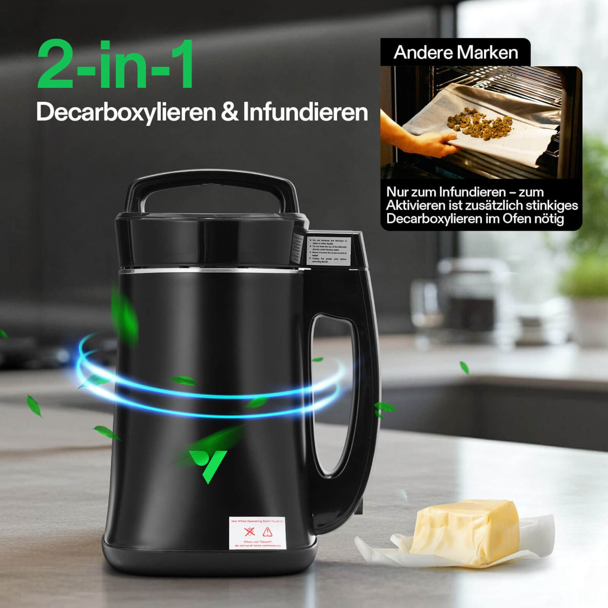 Kräuter-Decarboxylator & Infuser mit Temperatursteuerung – Galerie 2