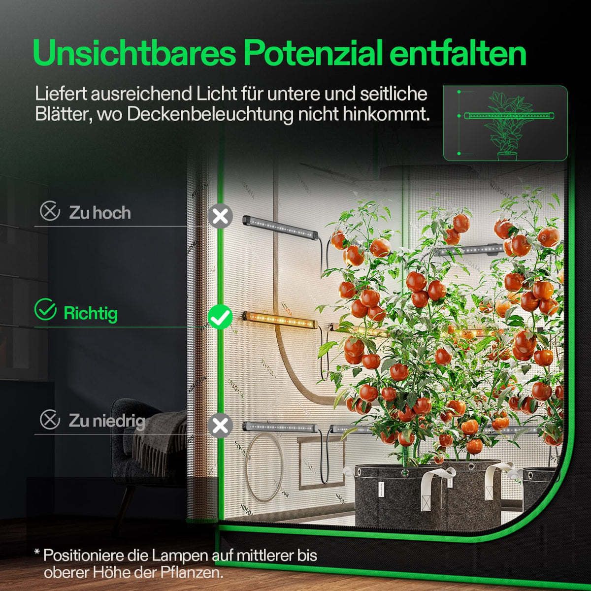 VIVOSUN LumaRay 100W LED-Lichtleisten (8er-Set) – Galerie 4