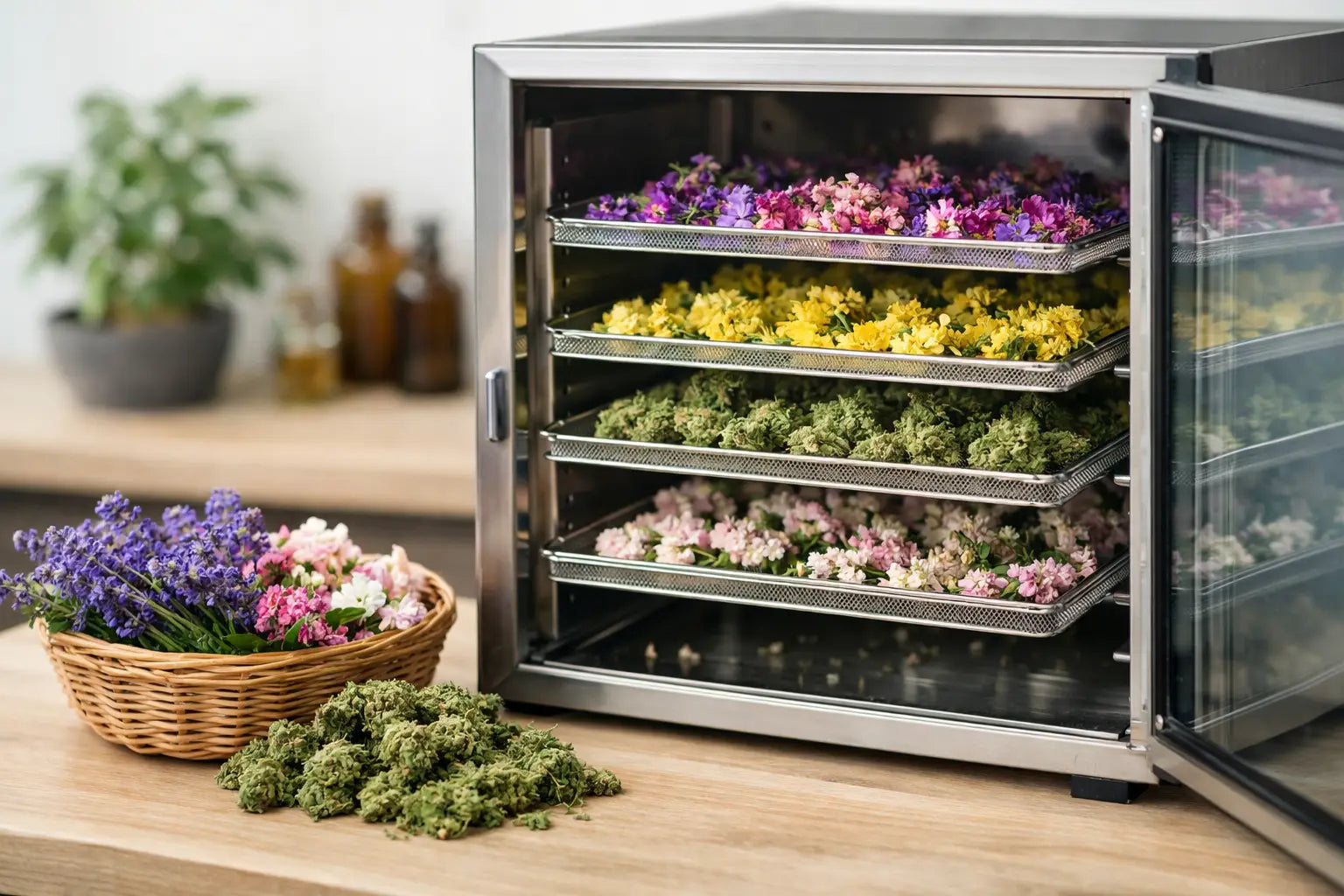 Trocknungsschrank für Blüten wählen