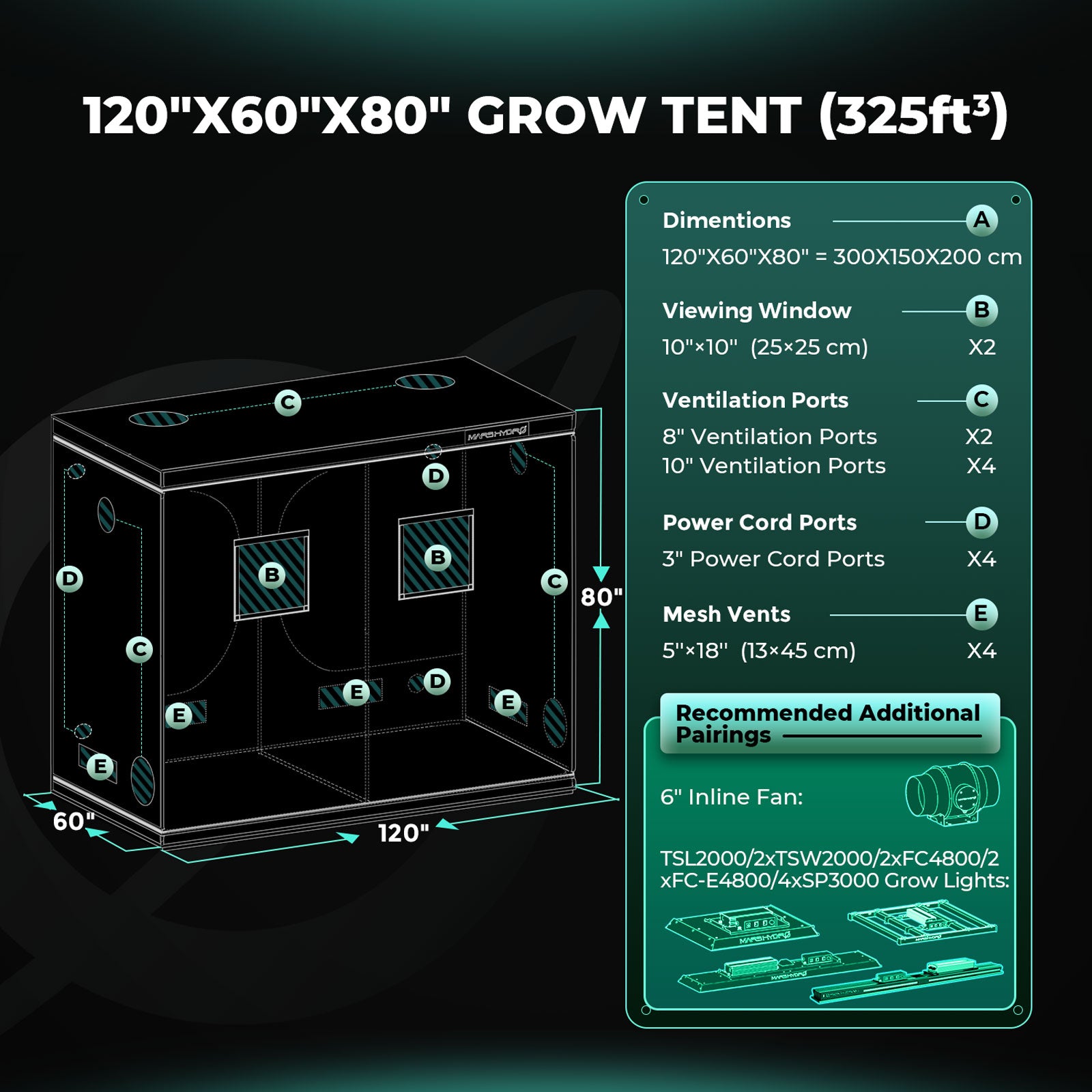 Growbox (300x150x200 cm)