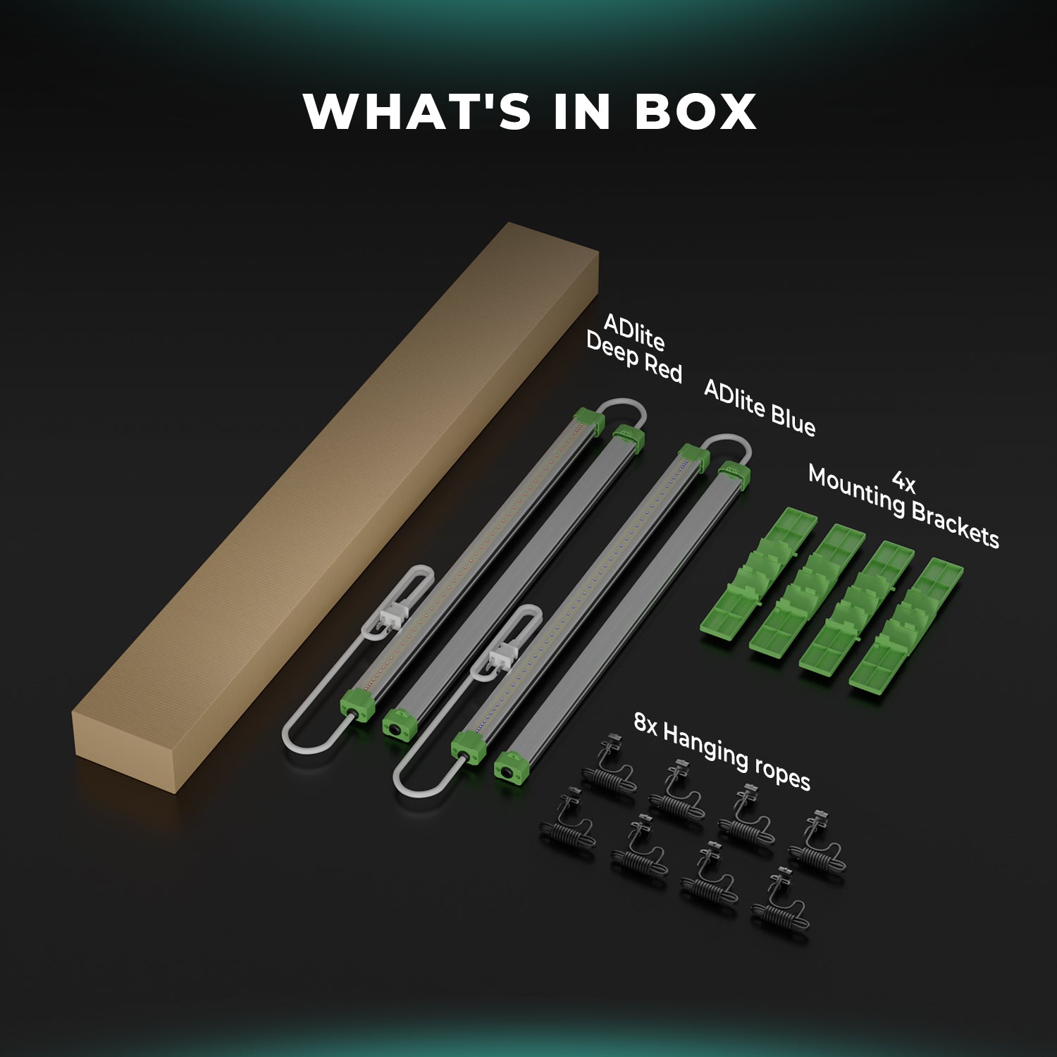 ADlite Rot und Blau LED Zusatzbeleuchtung 108 Watt