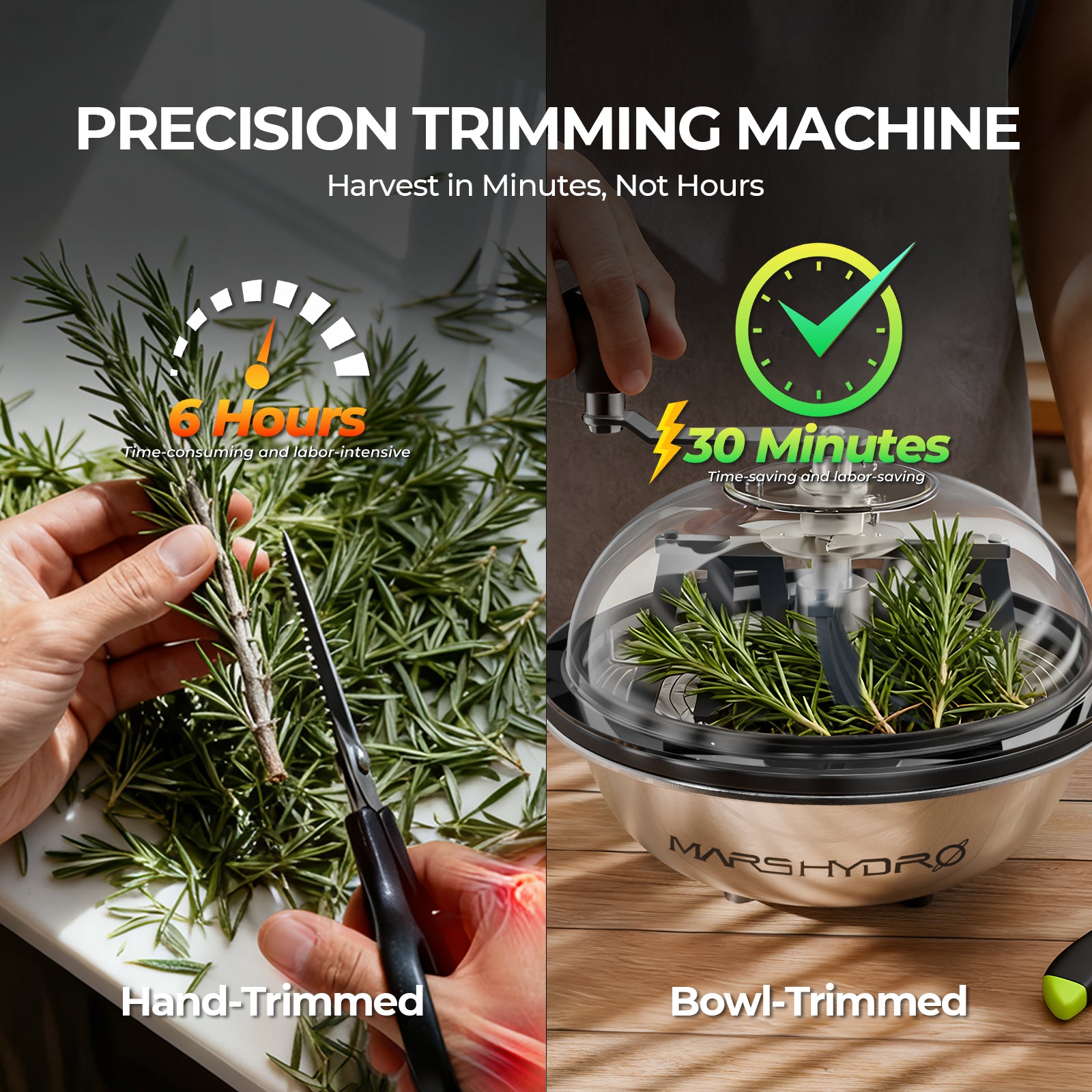 Mechanische Trimmer-Maschine Ø 33 cm