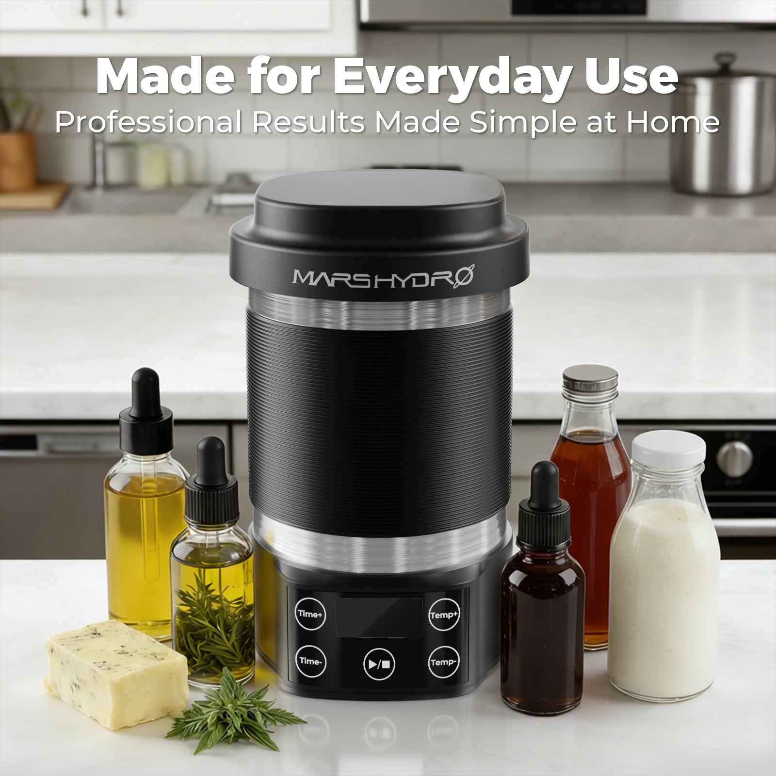 Decarboxylator & Infuser mit Temperatursteuerung für Butter, Öl & Tinkturen