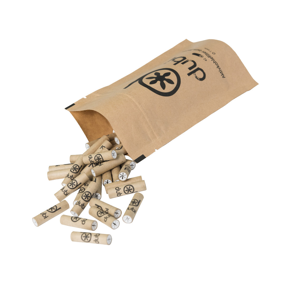 dubi Superflow Aktivkohlefilter Ø 7 mm – dubi Aktivkohelfilter (Pack of 42) Produktansicht 2