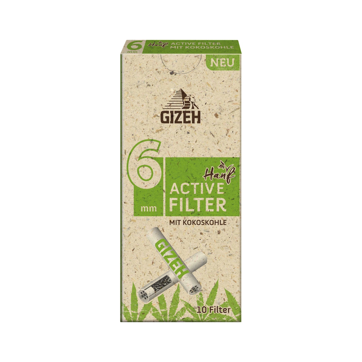 Hanf Active Filter Slim Aktivkohlefilter Ø 6 mm