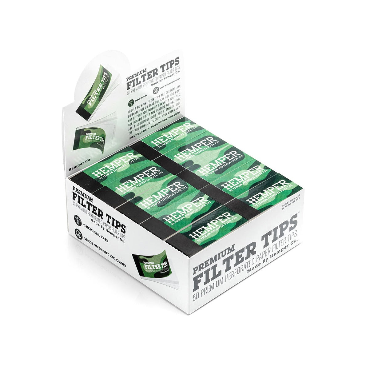 Hemper perforierte Filter Tips aus Hanfpapier – Hemper Perforated Premium Filter Tips Hauptansicht
