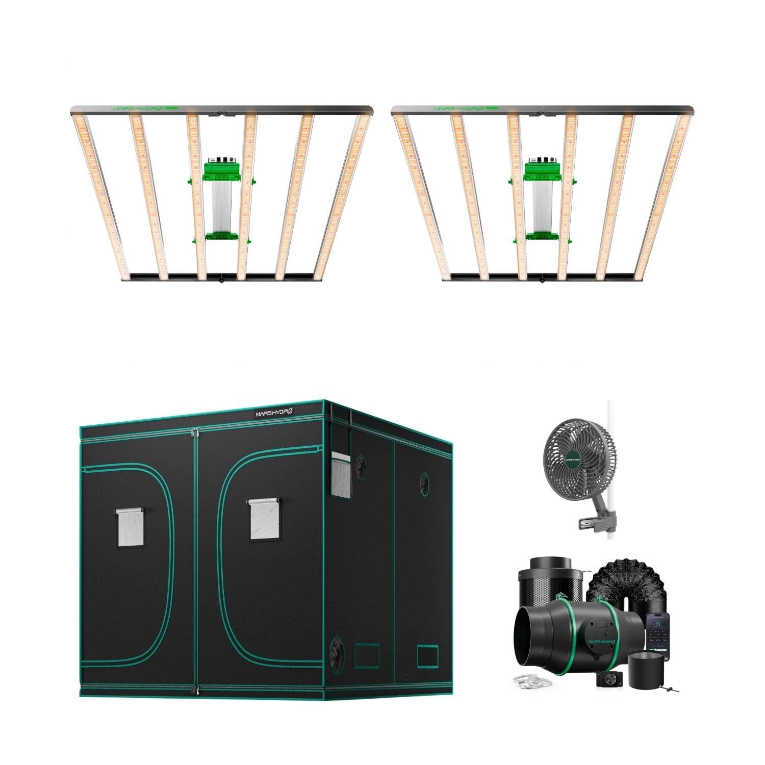 Komplettset (240x120x200 cm) 1600 Watt FC 8000 EVO LED mit iFresh für App-Steuerung