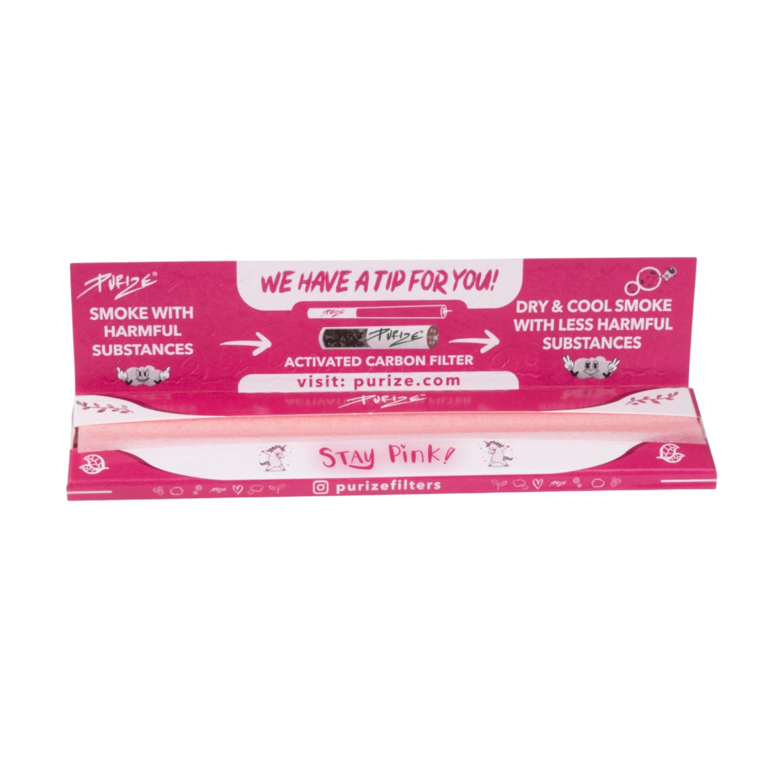 King Size Slim Pink Longpapes