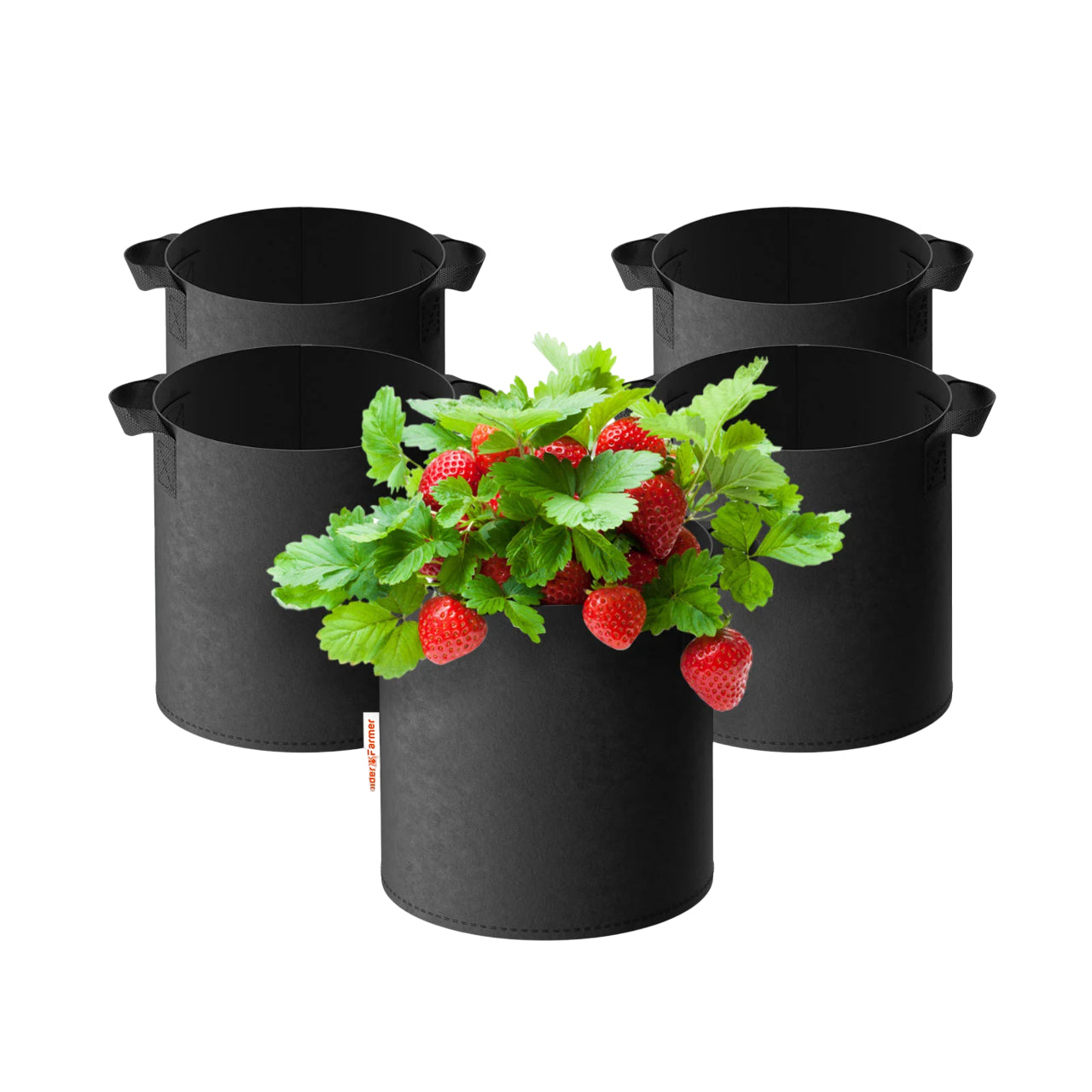 5er Set Stofftöpfe 19 L