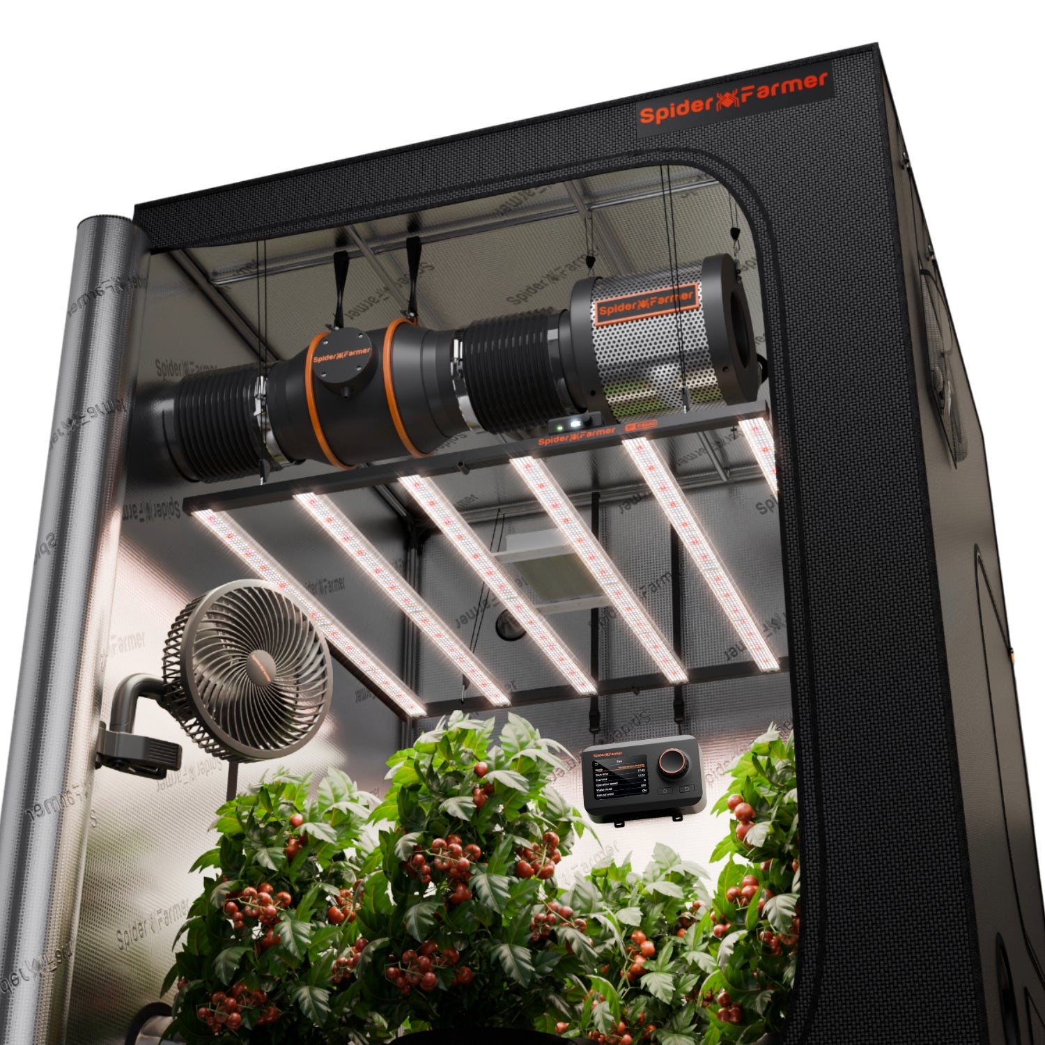 Komplettset (120x120x200 cm) 480 Watt EVO LED mit GGS für smarte Steuerung
