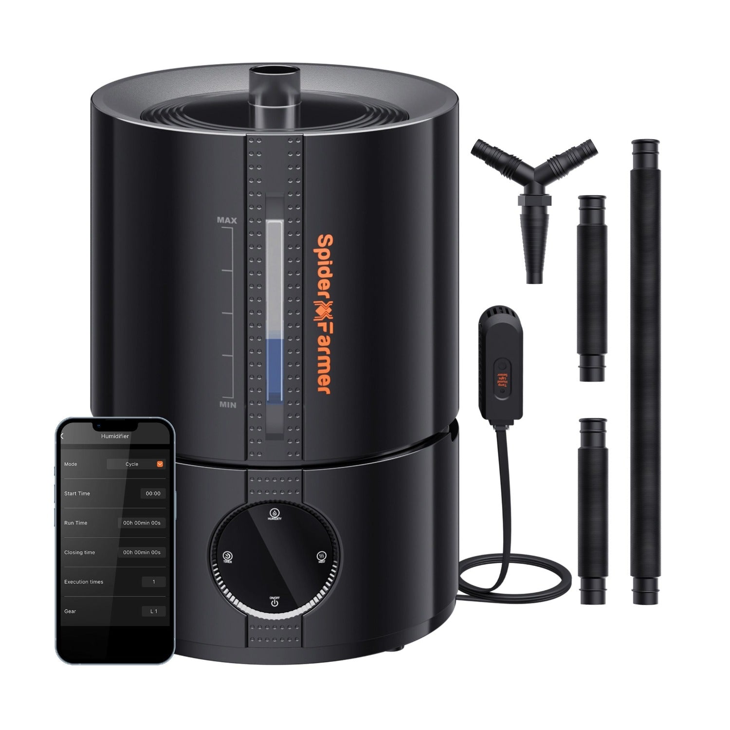 Smarter Luftbefeuchter mit 4 Nebelstufen und 5 Liter Tank