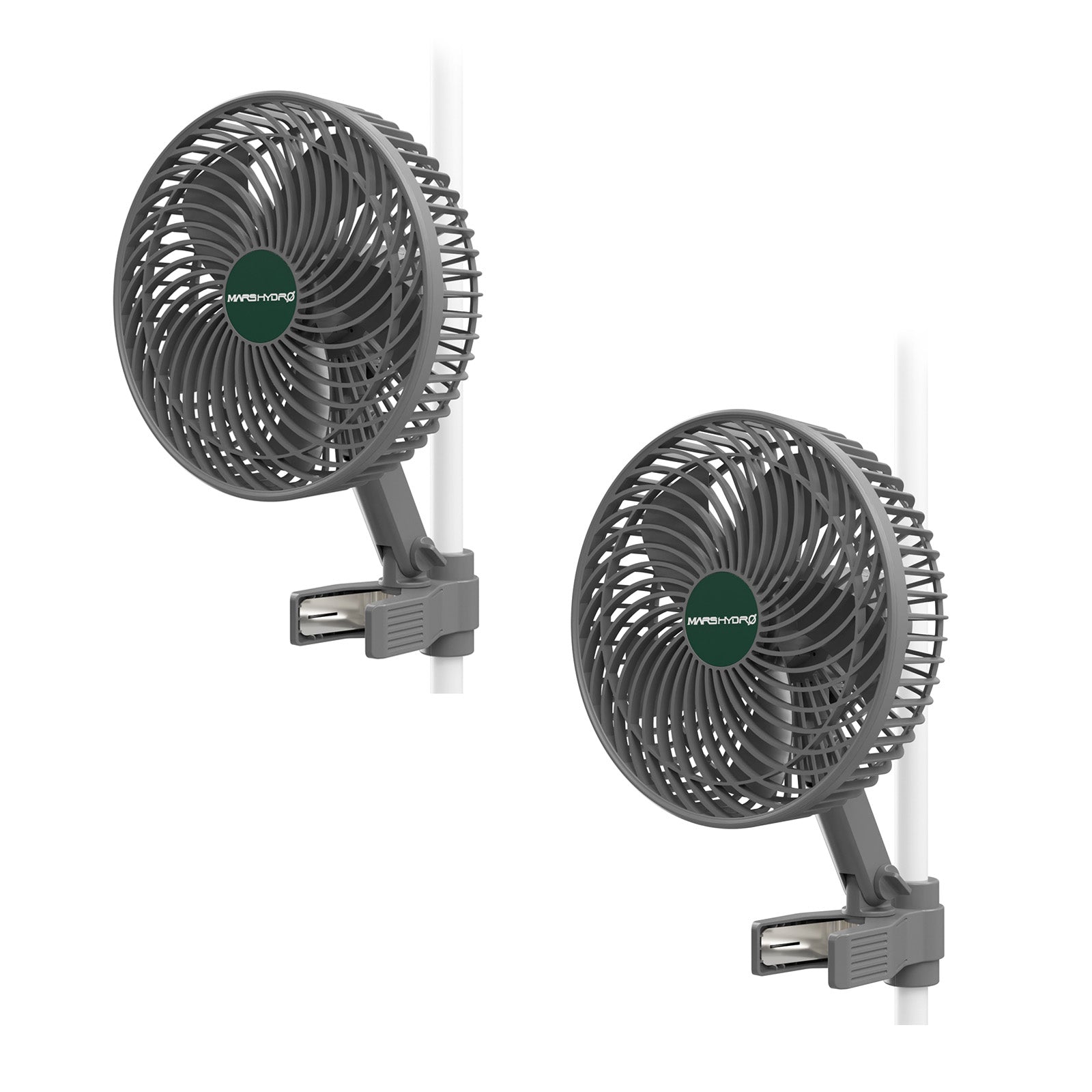 Smarter Schwenkventilator mit Stangenclip 2er Set Ø 15 cm 9 Watt