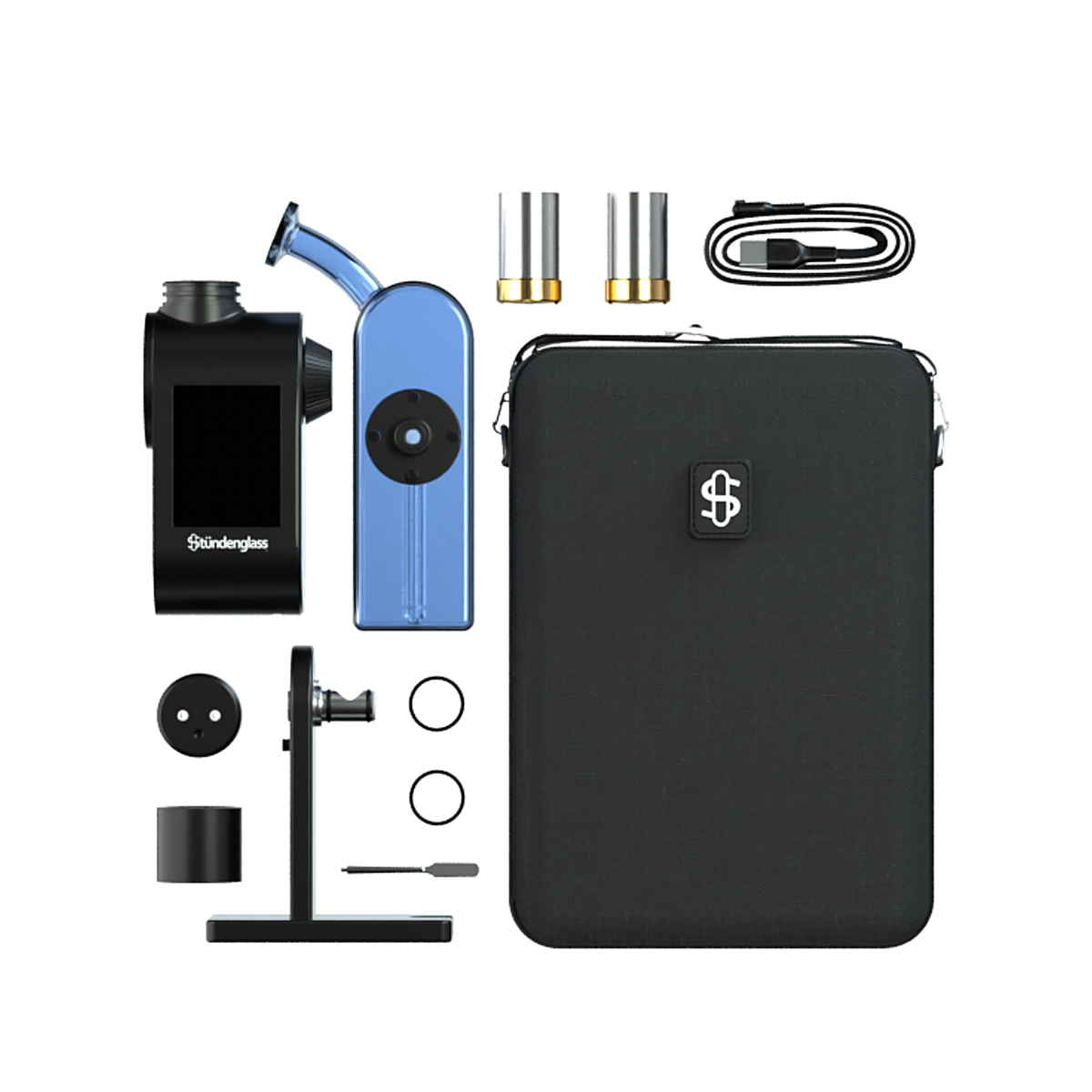 Stündenglass Modül Dok Deluxe Travel Set blaues Glas – Ansicht 5