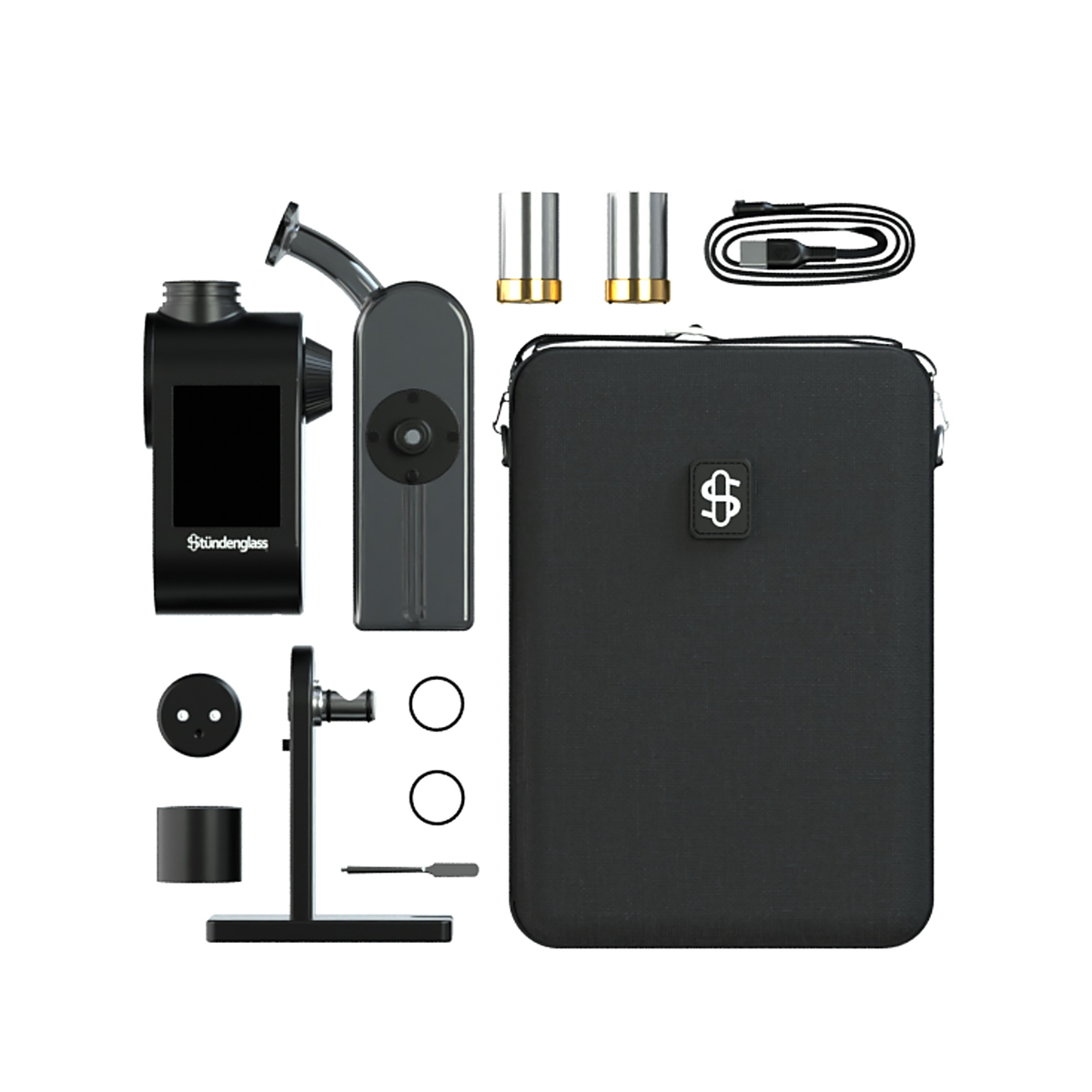 Stündenglass Modül Dok Deluxe Travel Set graues Glas – Ansicht 5