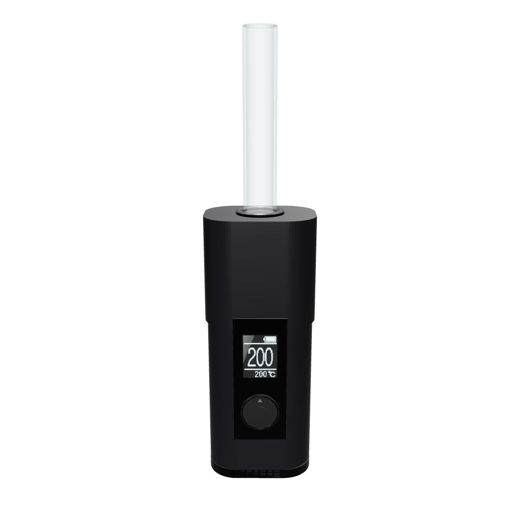 Arizer Solo II MAX Carbon Black – 3D-Modell mit Glasröhrchen