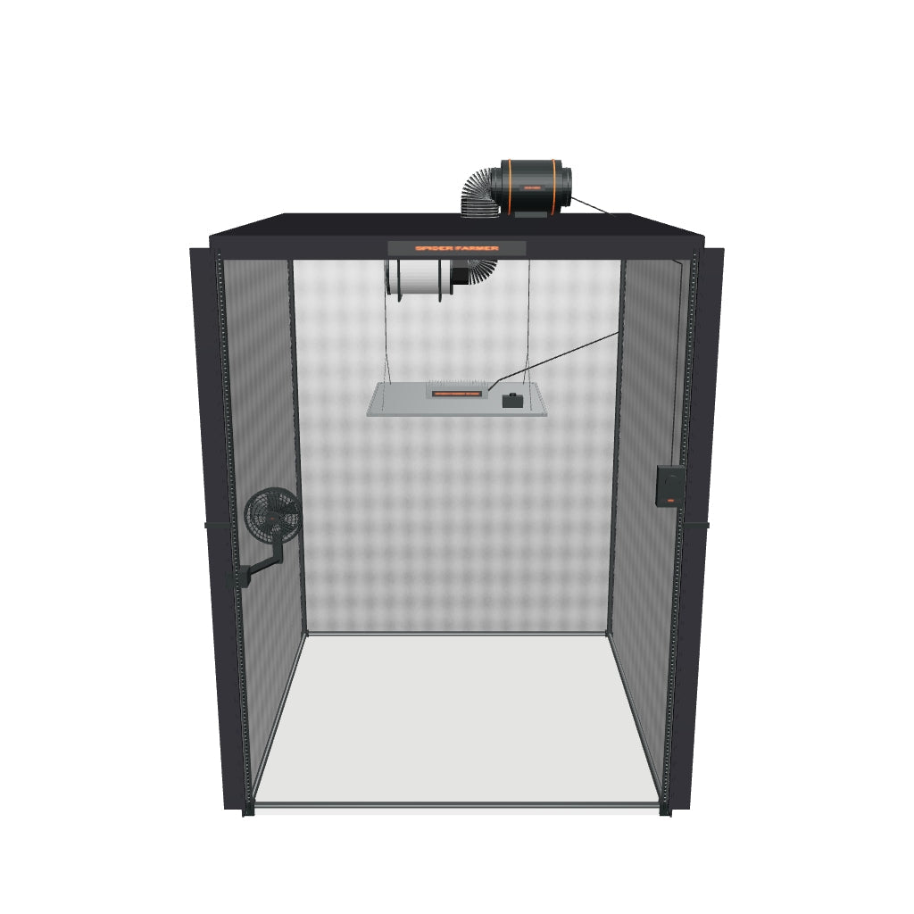 Spider Farmer Komplettset (150x150x200 cm) 450 Watt SF4000 EVO LED – interaktives 3D-Komplettset mit enthaltenen Komponenten