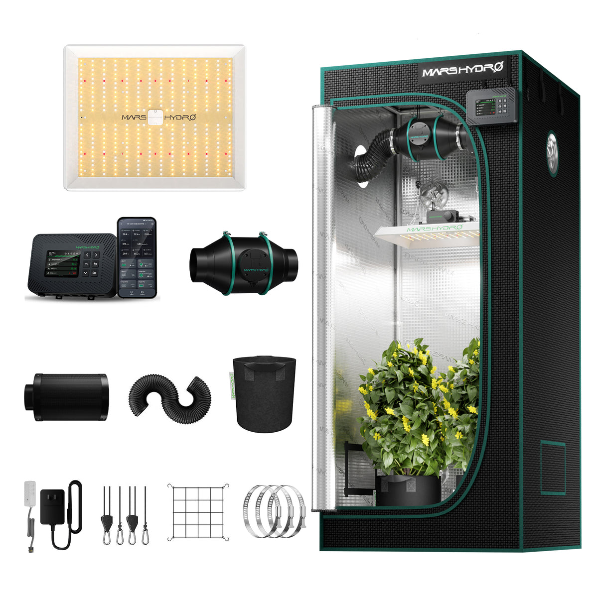 Mars Hydro TS1000 – Gesamtansicht ohne Add-on